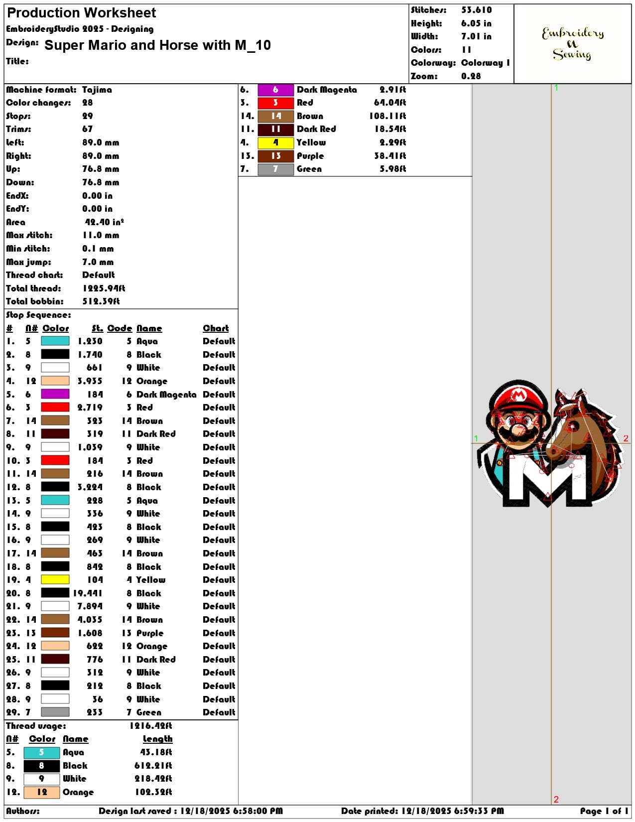 Super Mario and Horse with M- Elegant embroidery design file - instant download — view 3