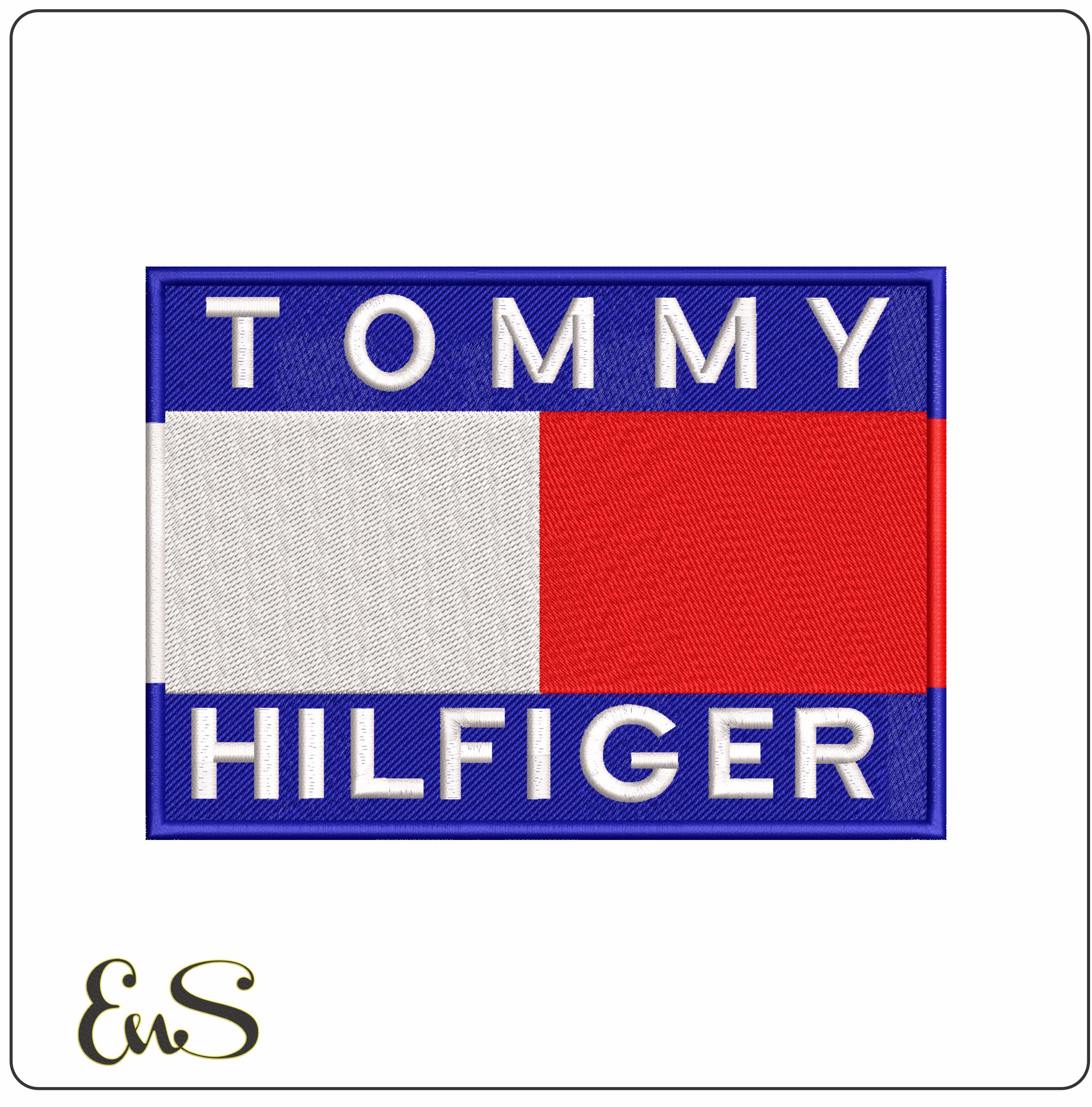 Tommy Hilfiger Logo- Elegant embroidery design file - instant download