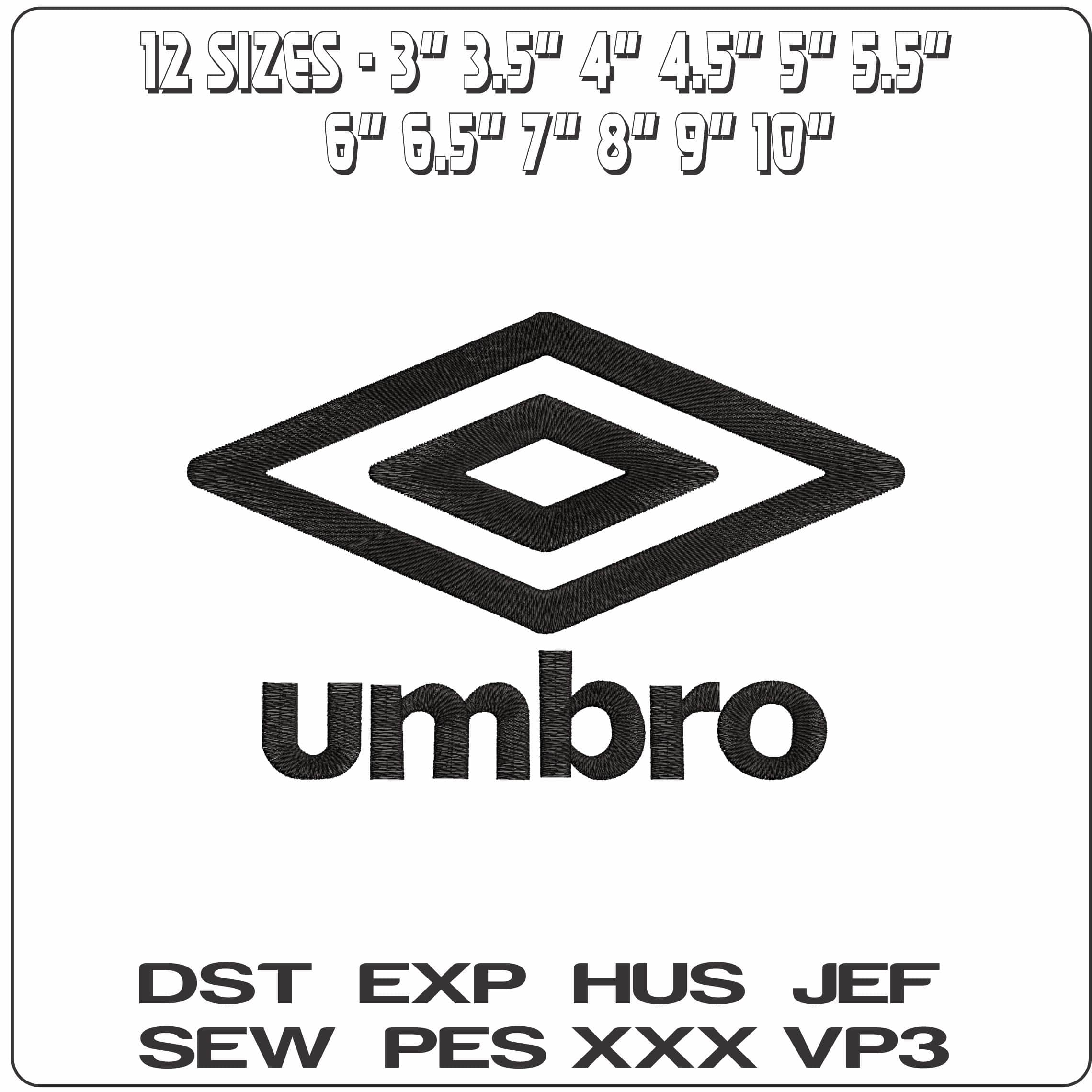 umbro Logo- Elegant embroidery design file - instant download — view 2