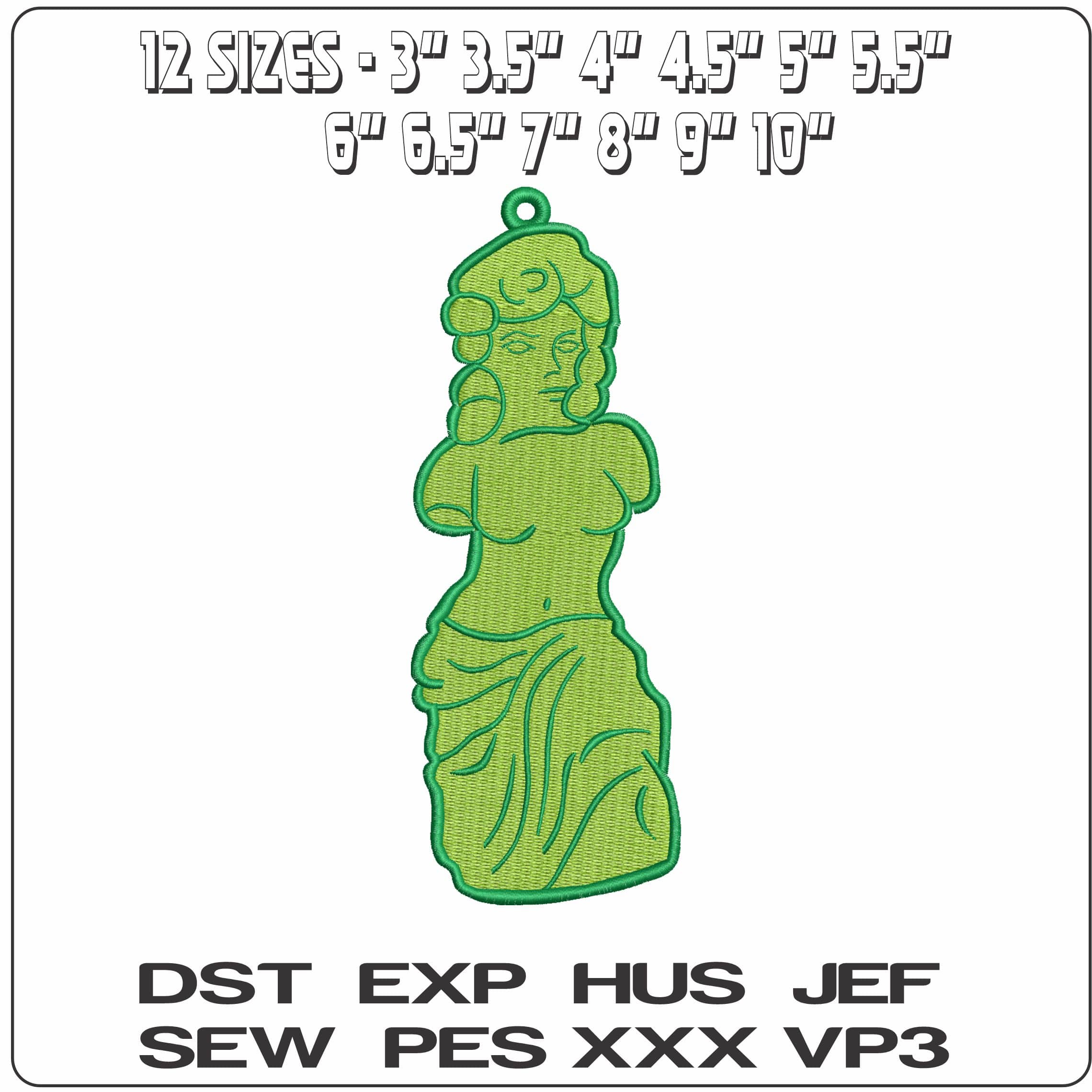 Venus de milo The Simpsons- Elegant embroidery design file - instant download — view 2