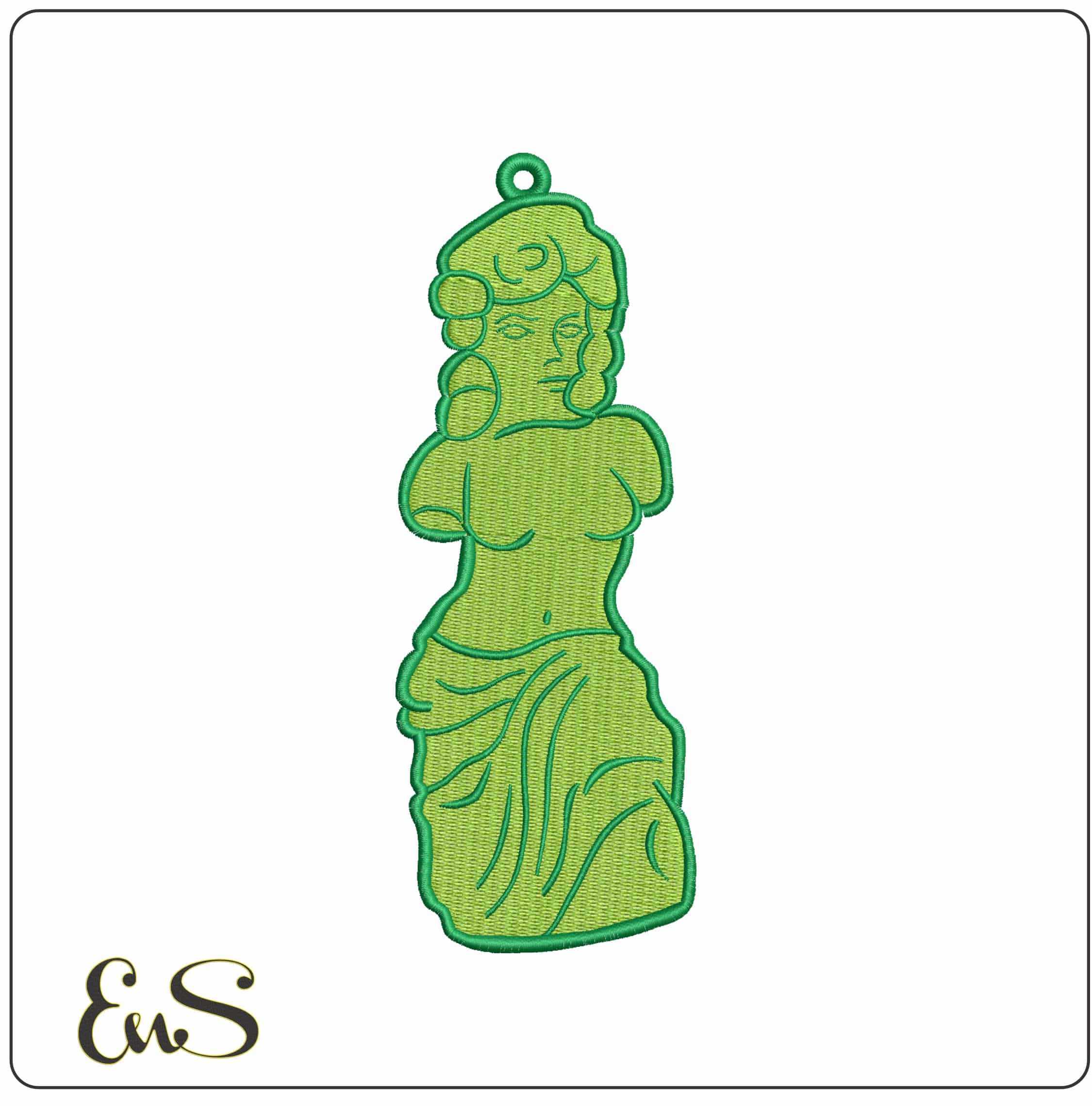Venus de milo The Simpsons- Elegant embroidery design file - instant download