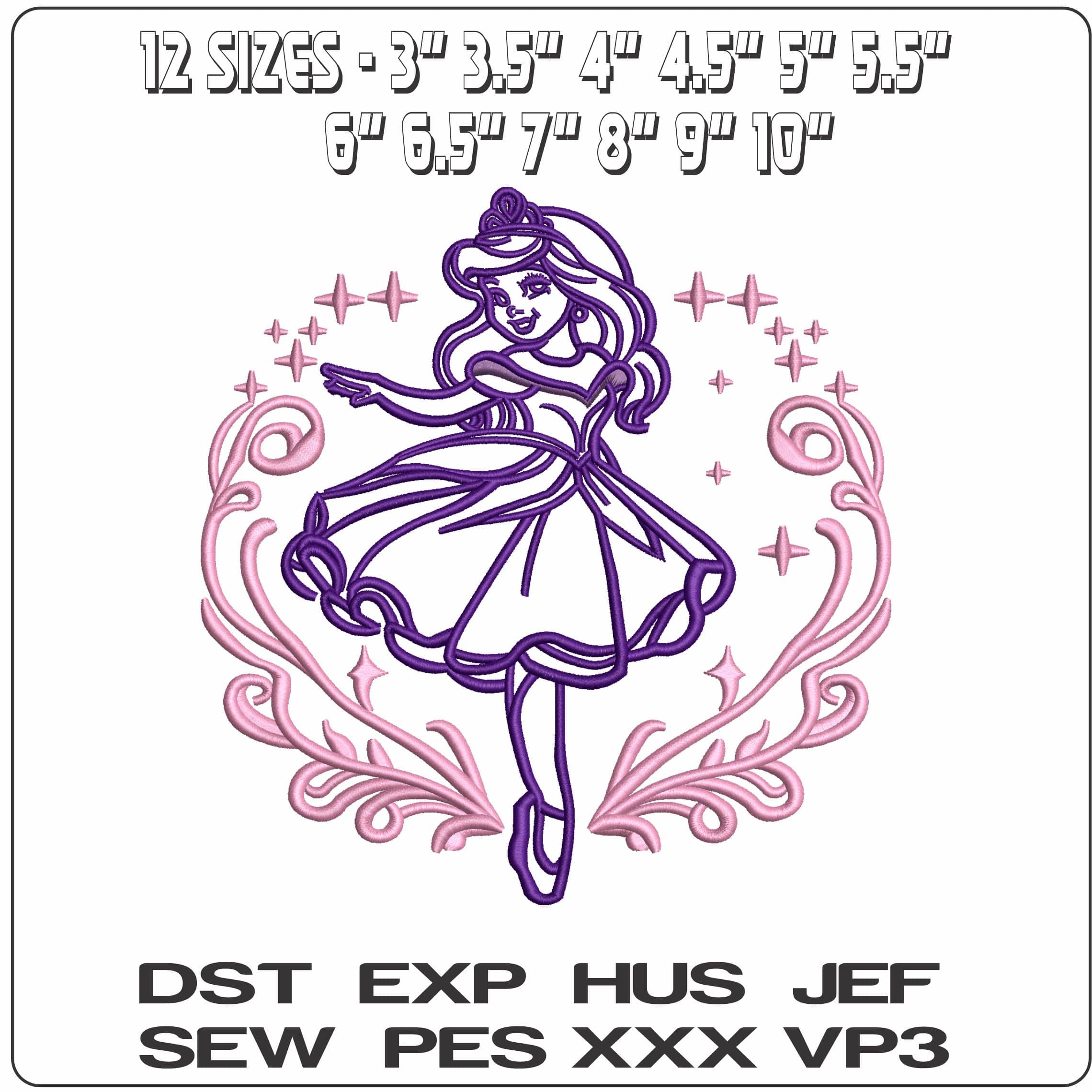 Alice in Wonderland Outline- Elegant embroidery design file - instant download — view 2