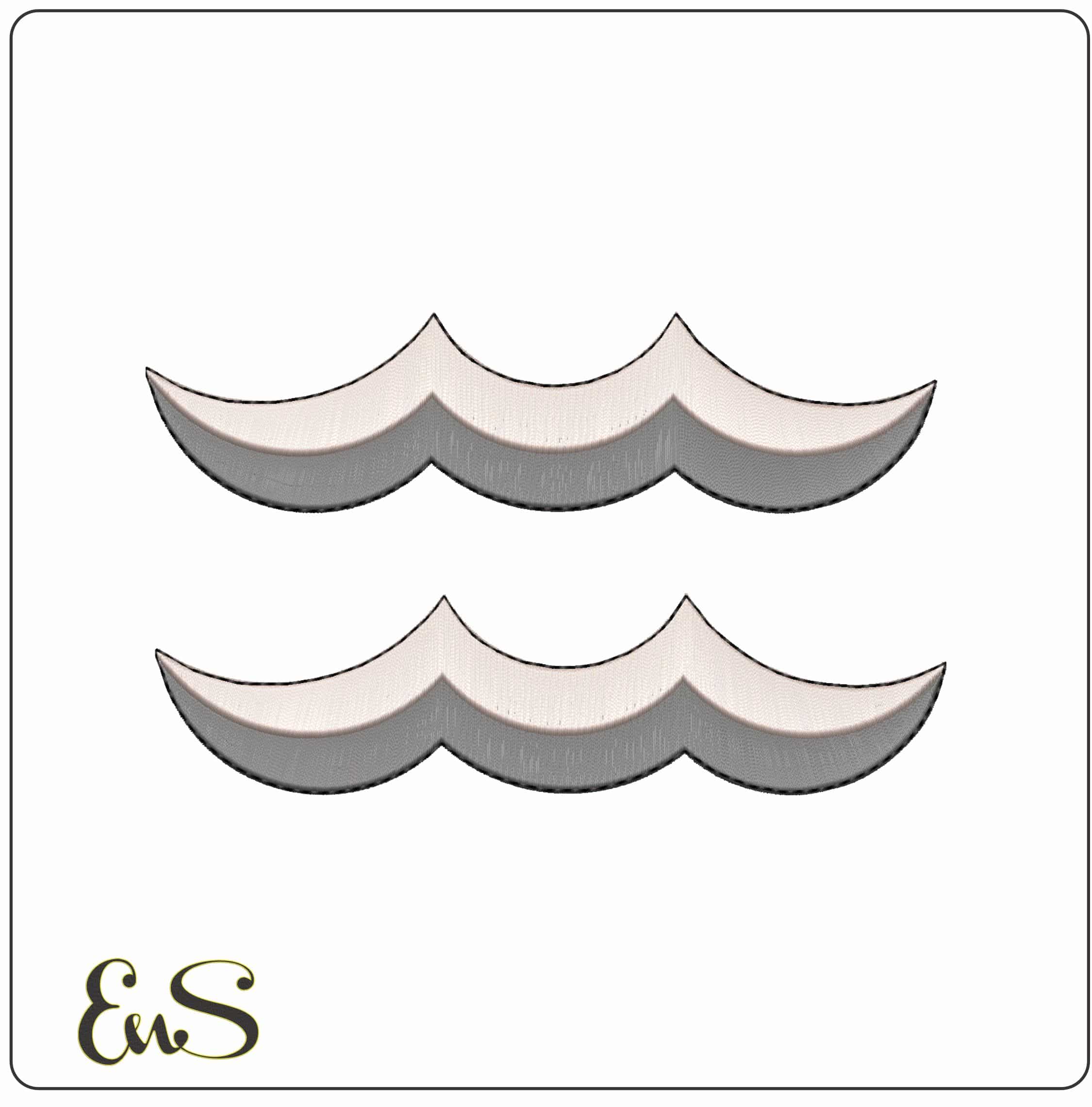 Aquarius Symbol Zodiac- Elegant embroidery design file - instant download
