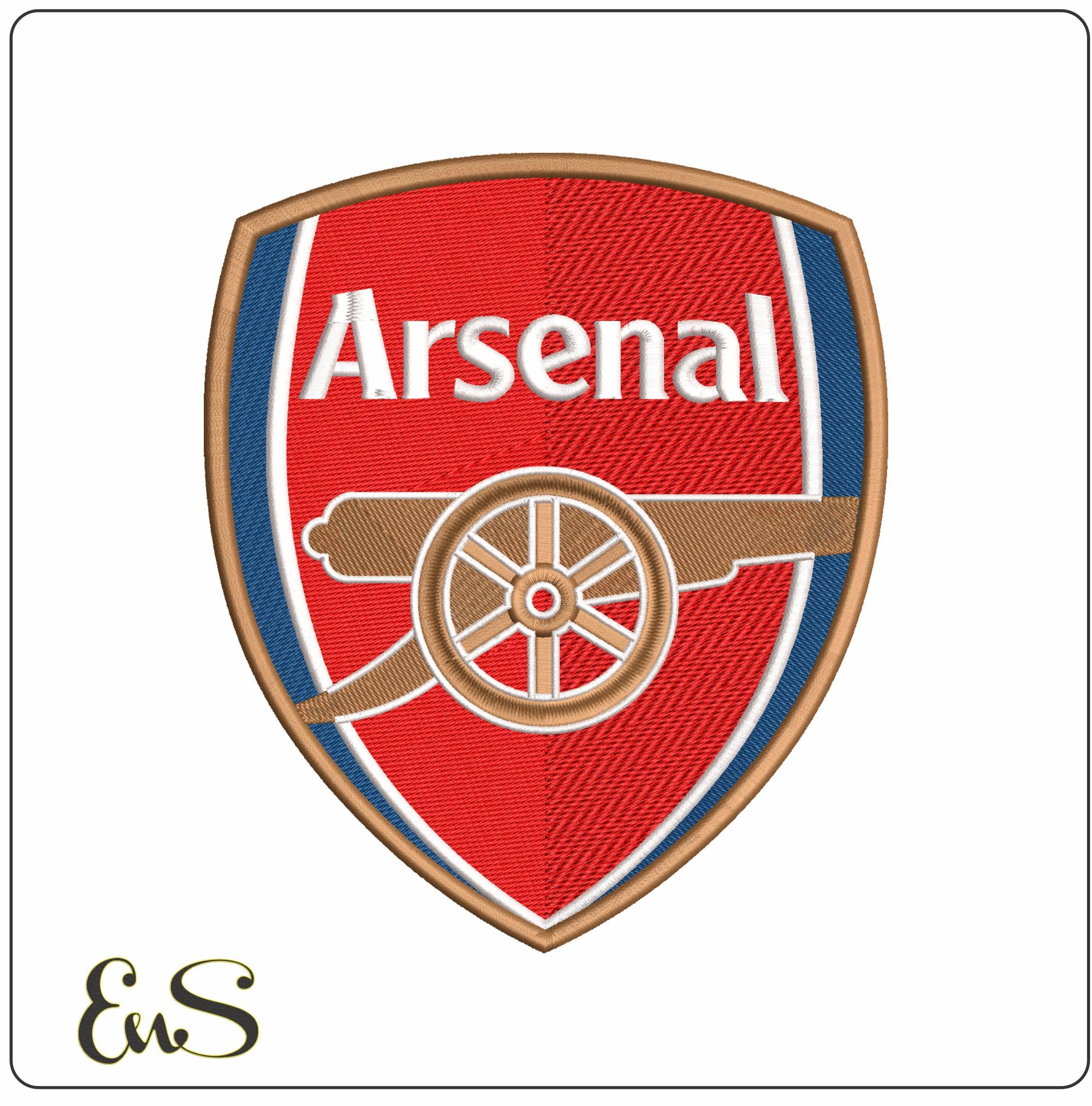 Arsenal Football Club- Elegant embroidery design file - instant download