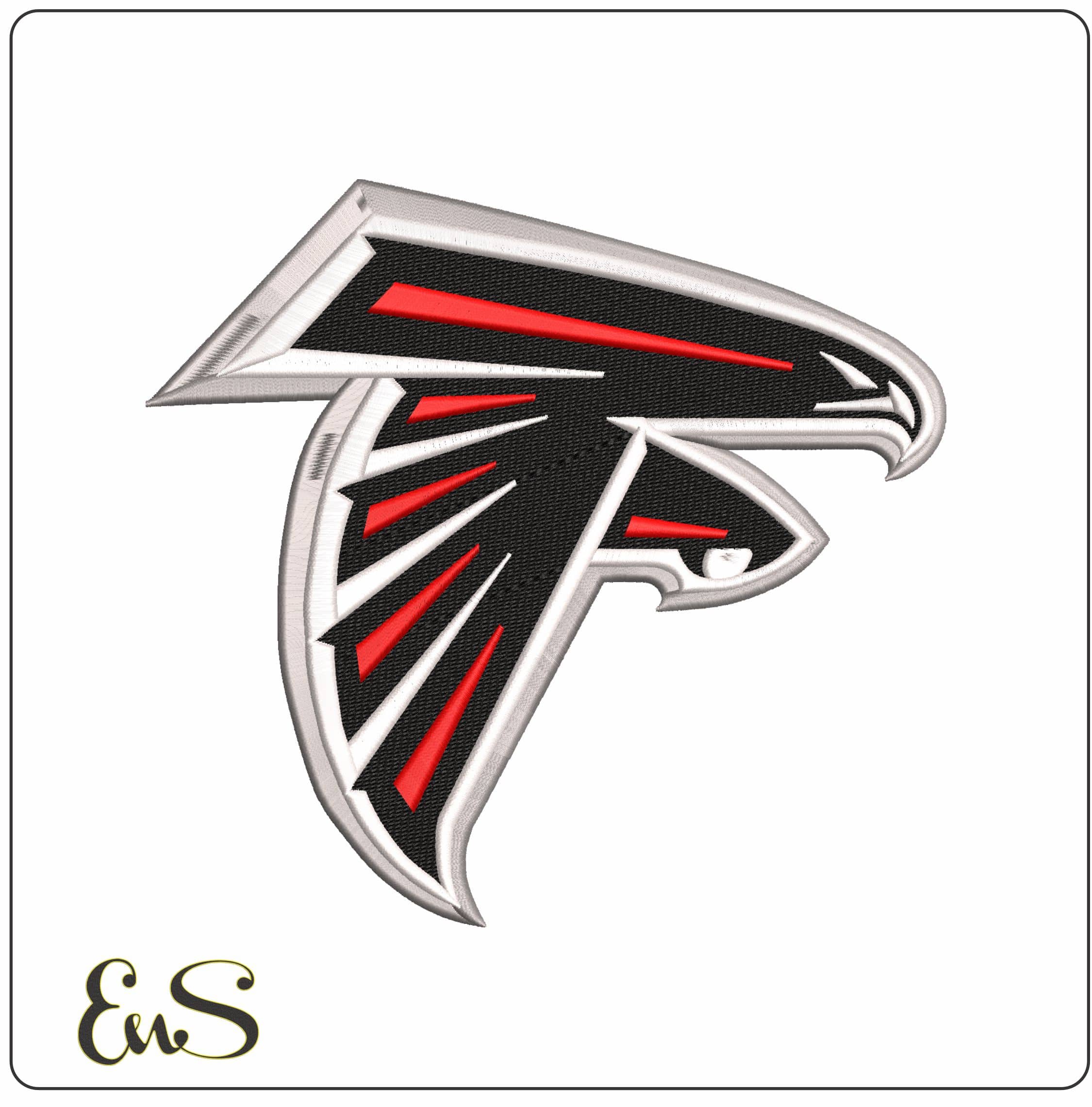 Atlanta Falcons - Elegant embroidery design file - instant download