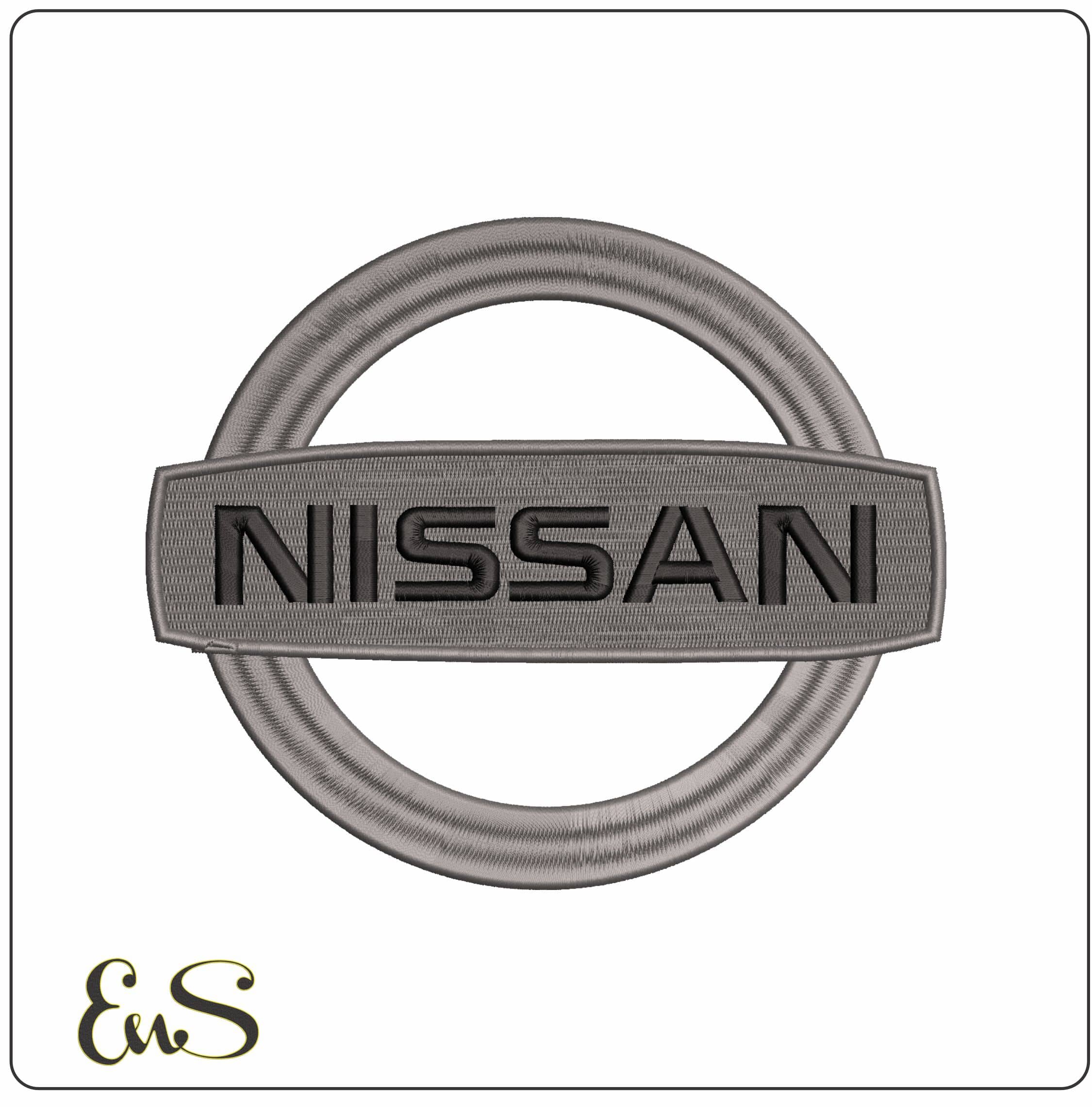 Basic Nissan Logo - Elegant embroidery design file - instant download