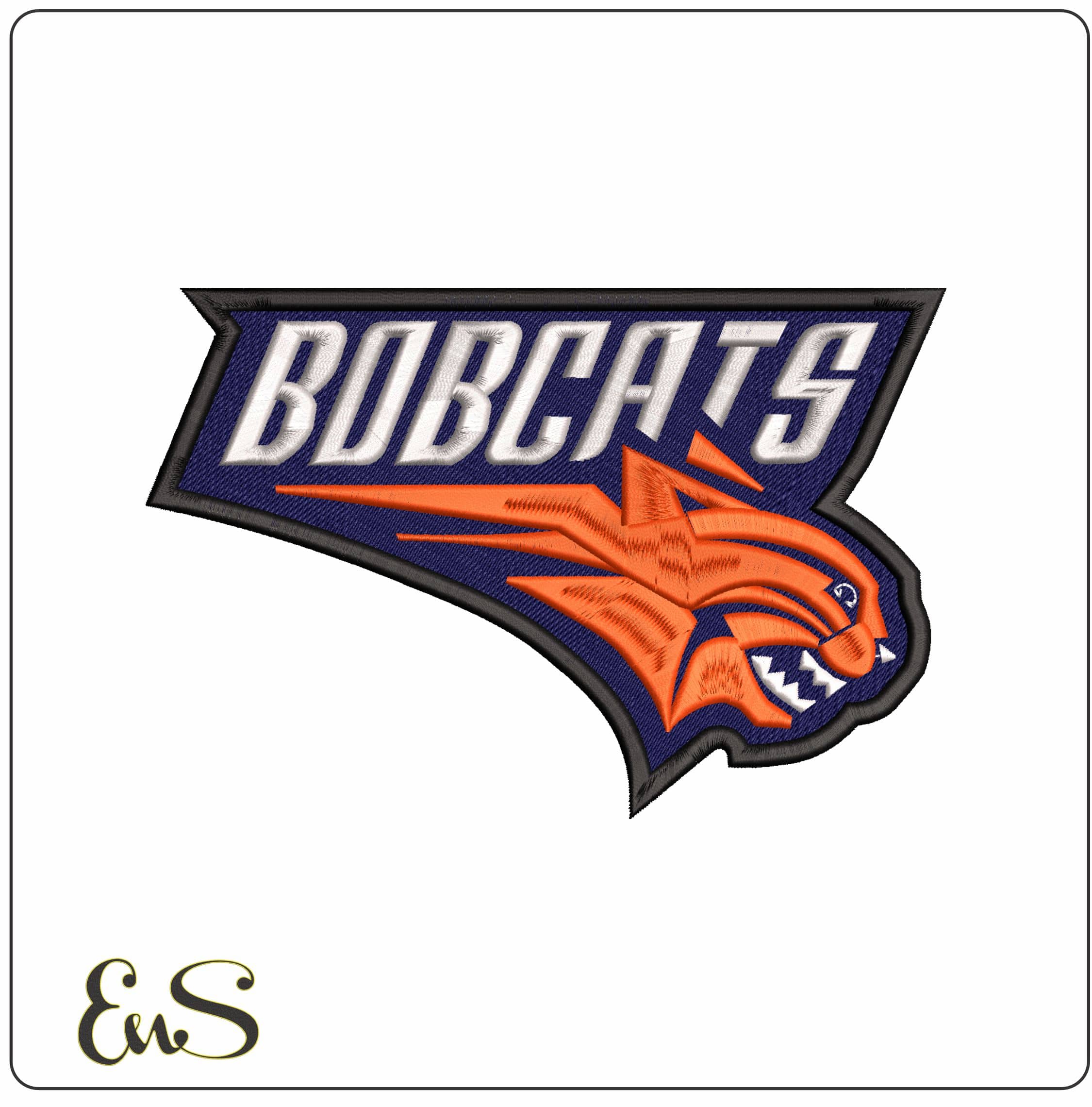 Charlottte Bobcats - Elegant embroidery design file - instant download