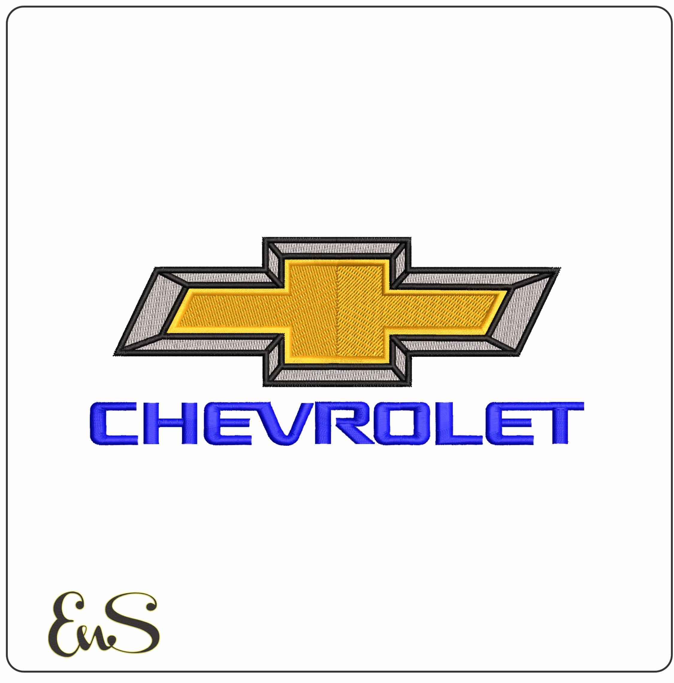 Chevrolet - Elegant embroidery design file - instant download
