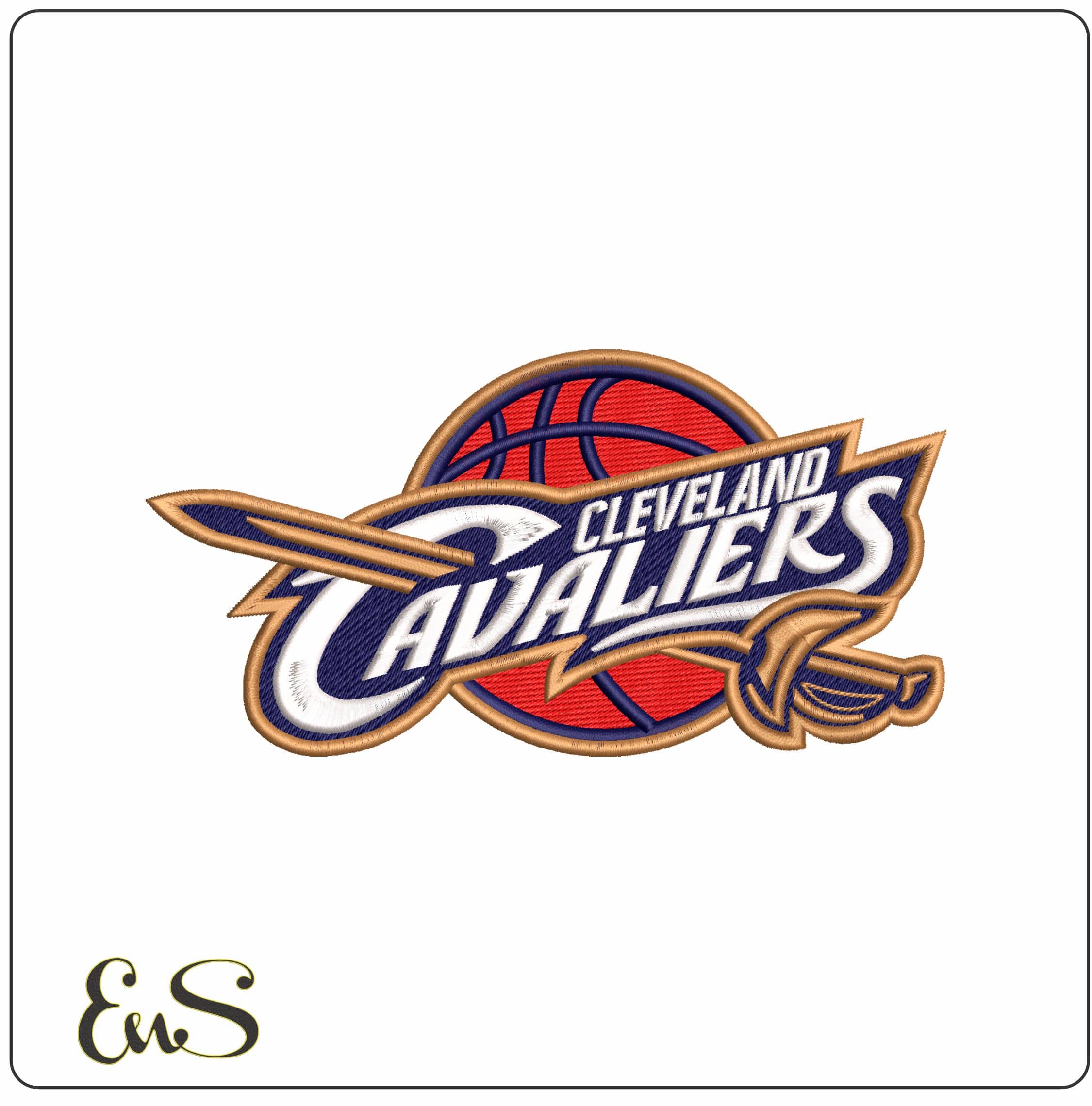 Cleveland Cavalier - Elegant embroidery design file - instant download