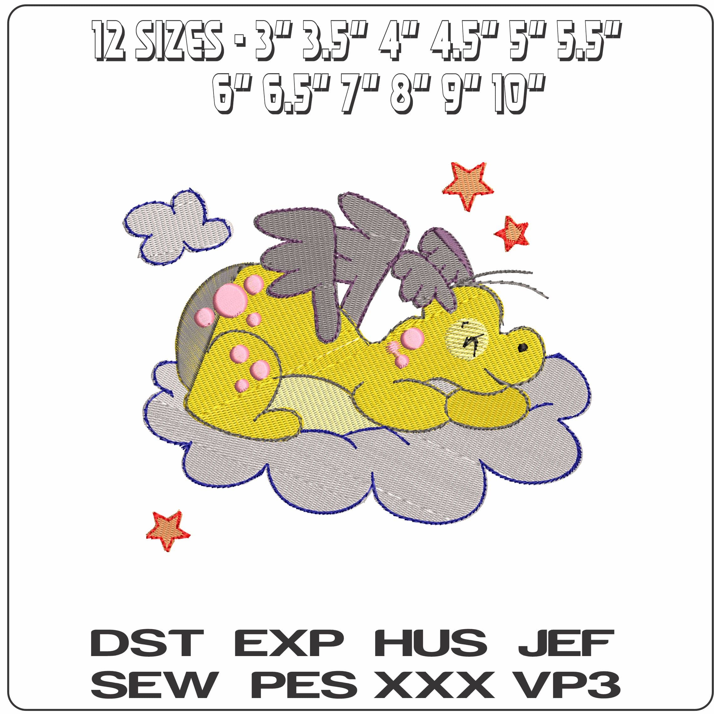 DaringDragons7 - Elegant embroidery design file - instant download — view 2