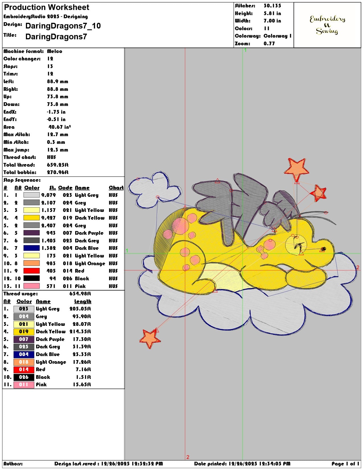 DaringDragons7 - Elegant embroidery design file - instant download — view 3