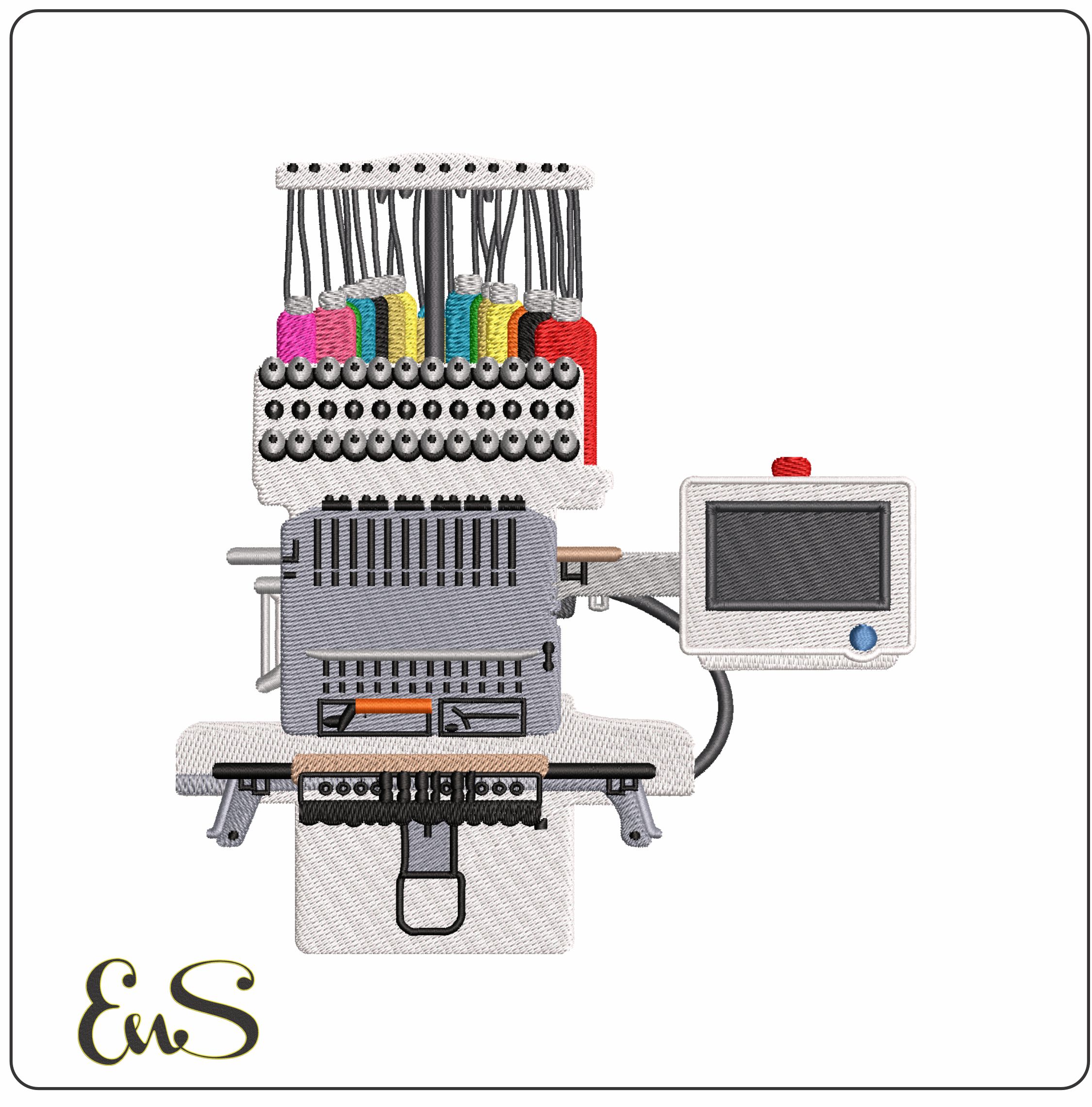 Embroidery Machine  - Elegant embroidery design file - instant download