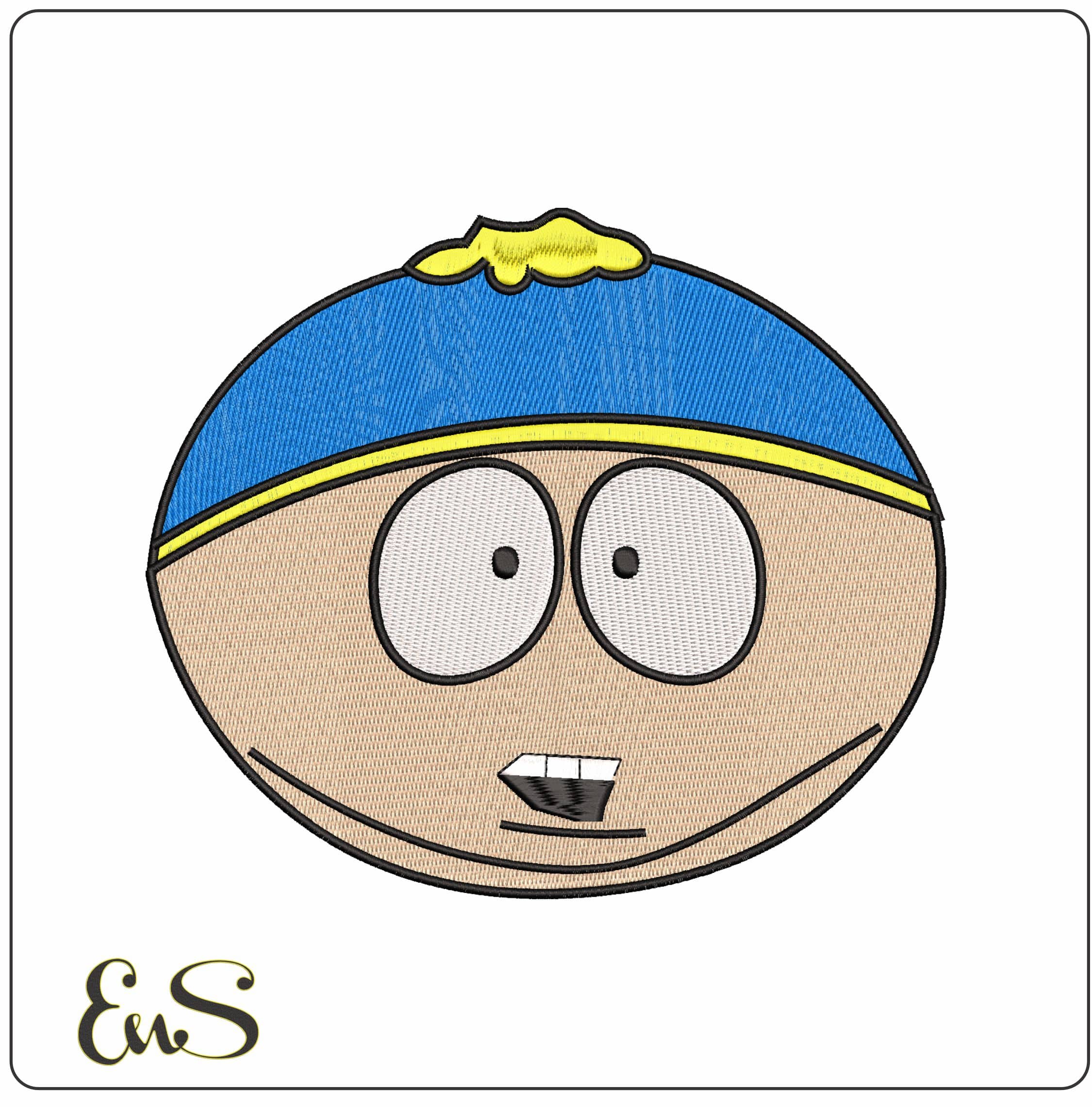 Eric Cartman South Park  - Elegant embroidery design file - instant download