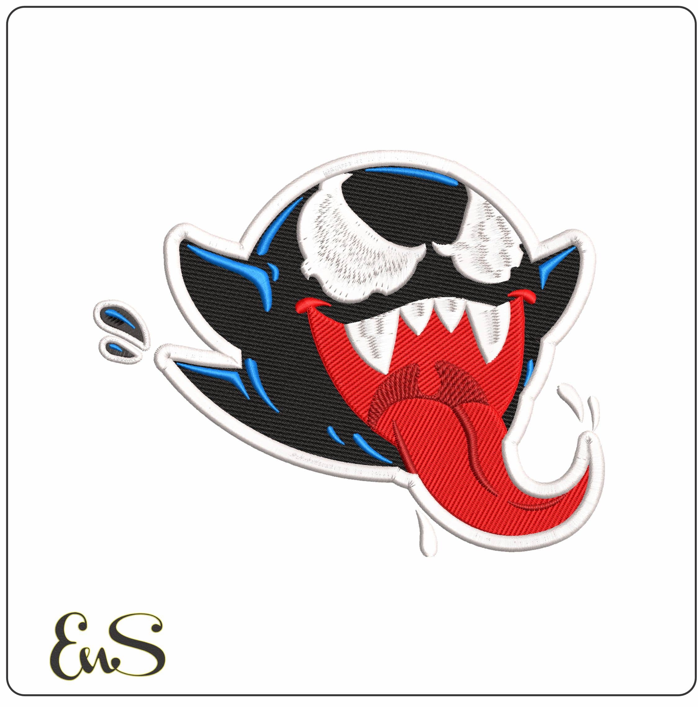 Fantasma Venom Marvel Comic  - Elegant embroidery design file - instant download