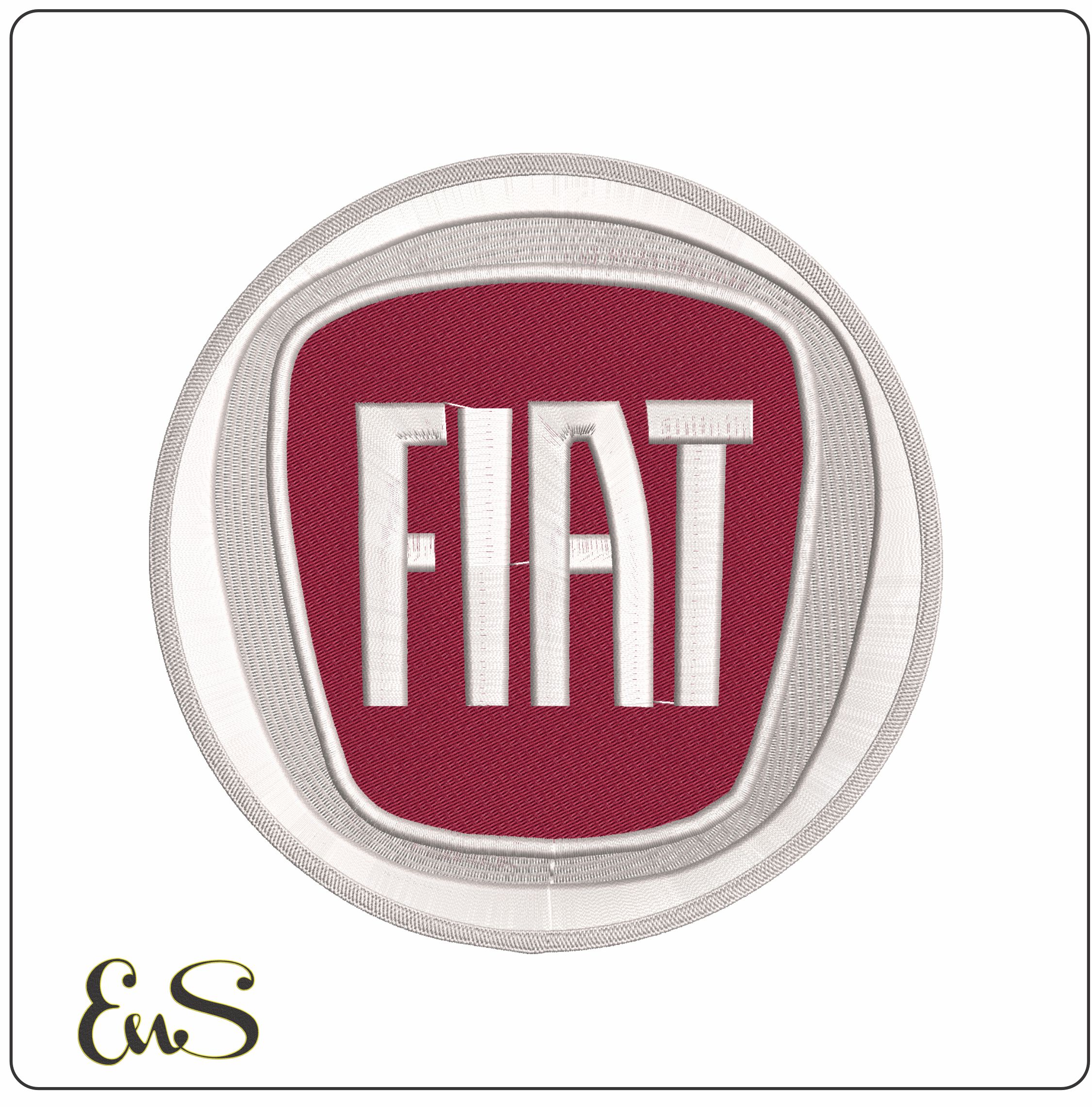 Fiat  - Elegant embroidery design file - instant download