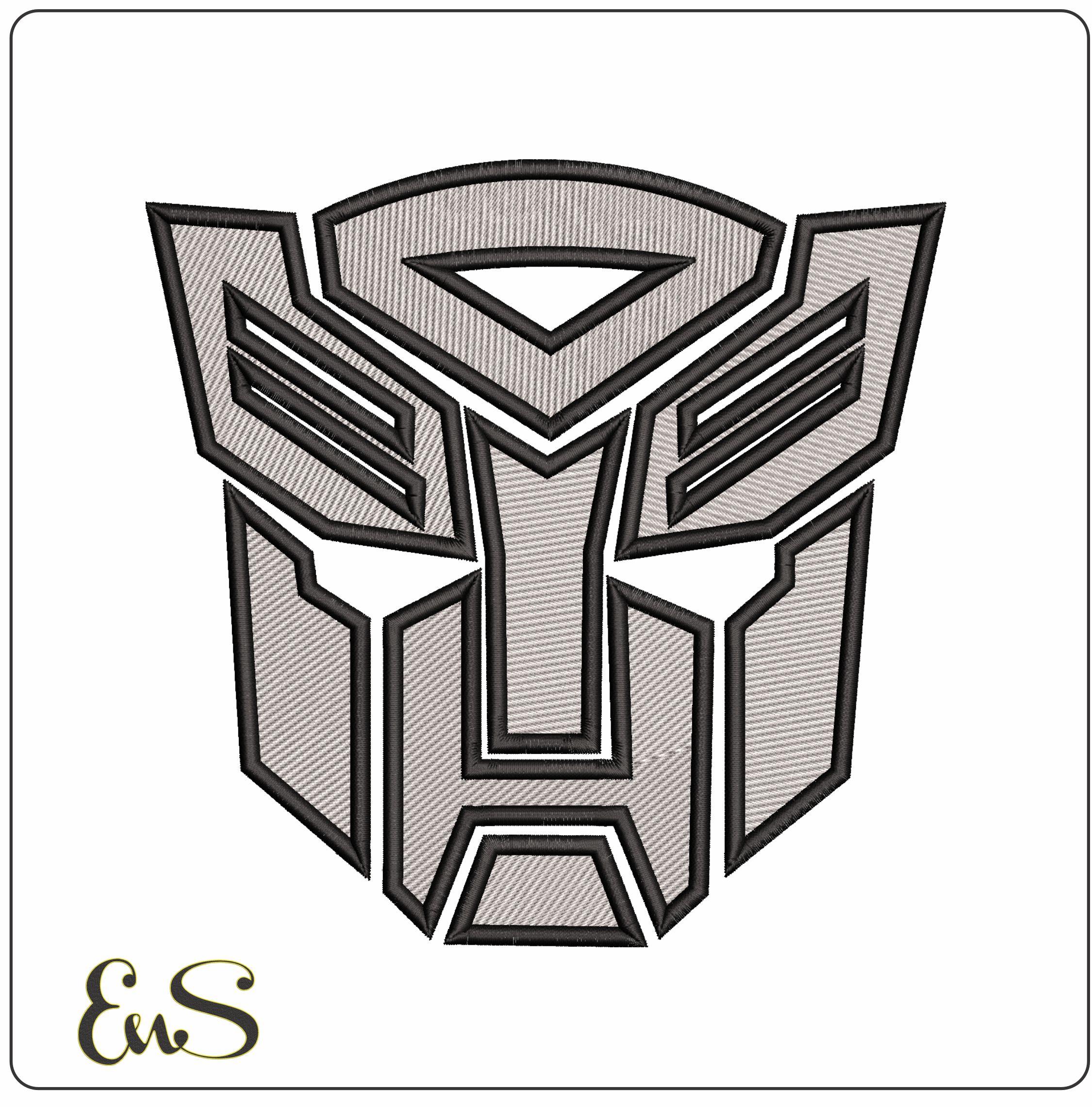 Autobots Logo Transformers - Elegant embroidery design file - instant download