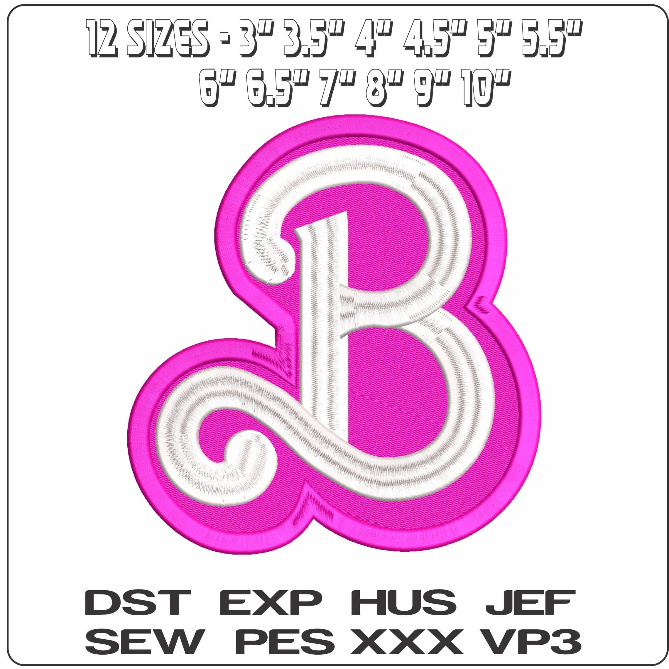 Barbie B - Elegant embroidery design file - instant download — view 2
