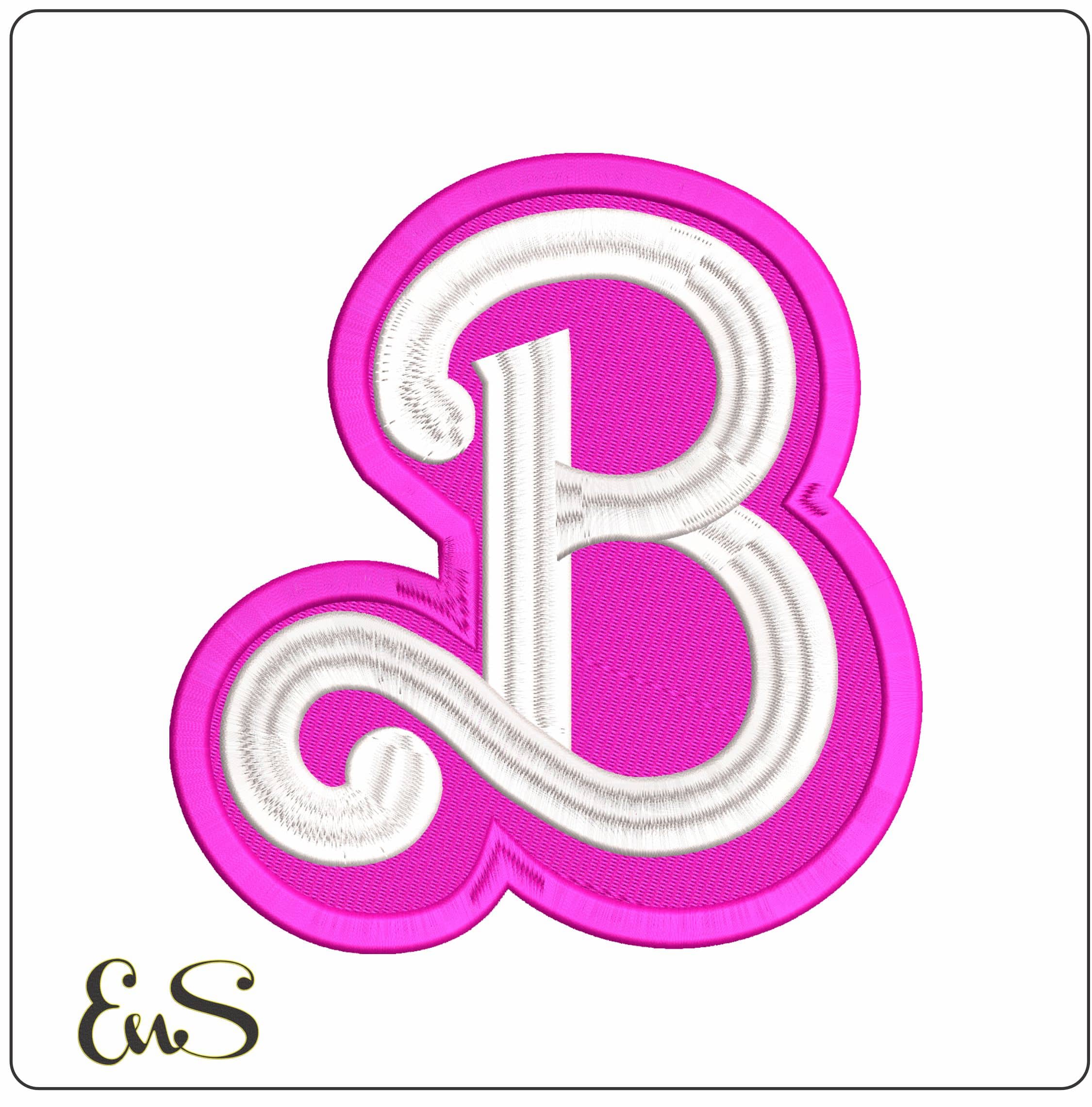 Barbie B - Elegant embroidery design file - instant download