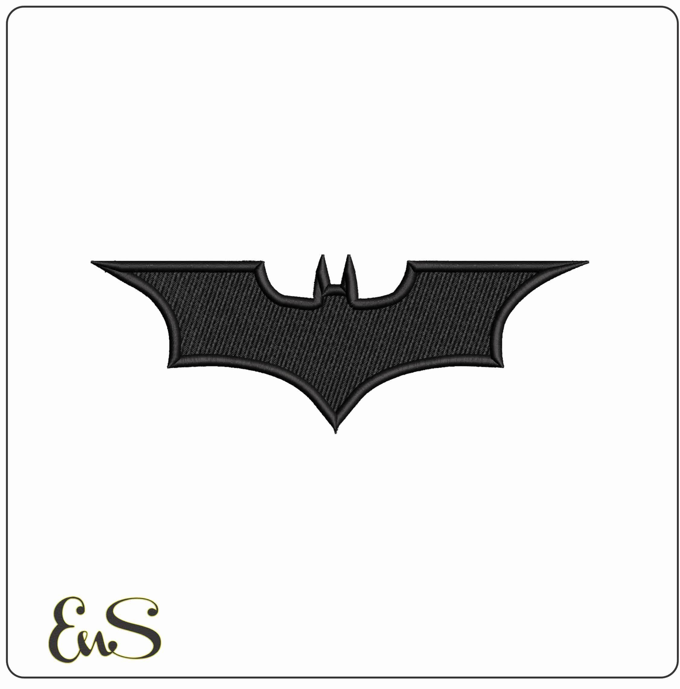 Basic Batman Logo - Elegant embroidery design file - instant download
