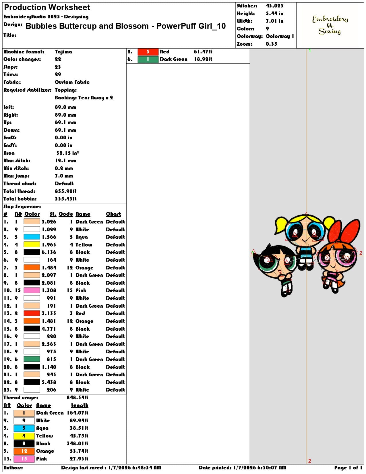 Bubbles Buttercup and Blossom PowerPuff Girl - Elegant embroidery design file - instant download — view 3