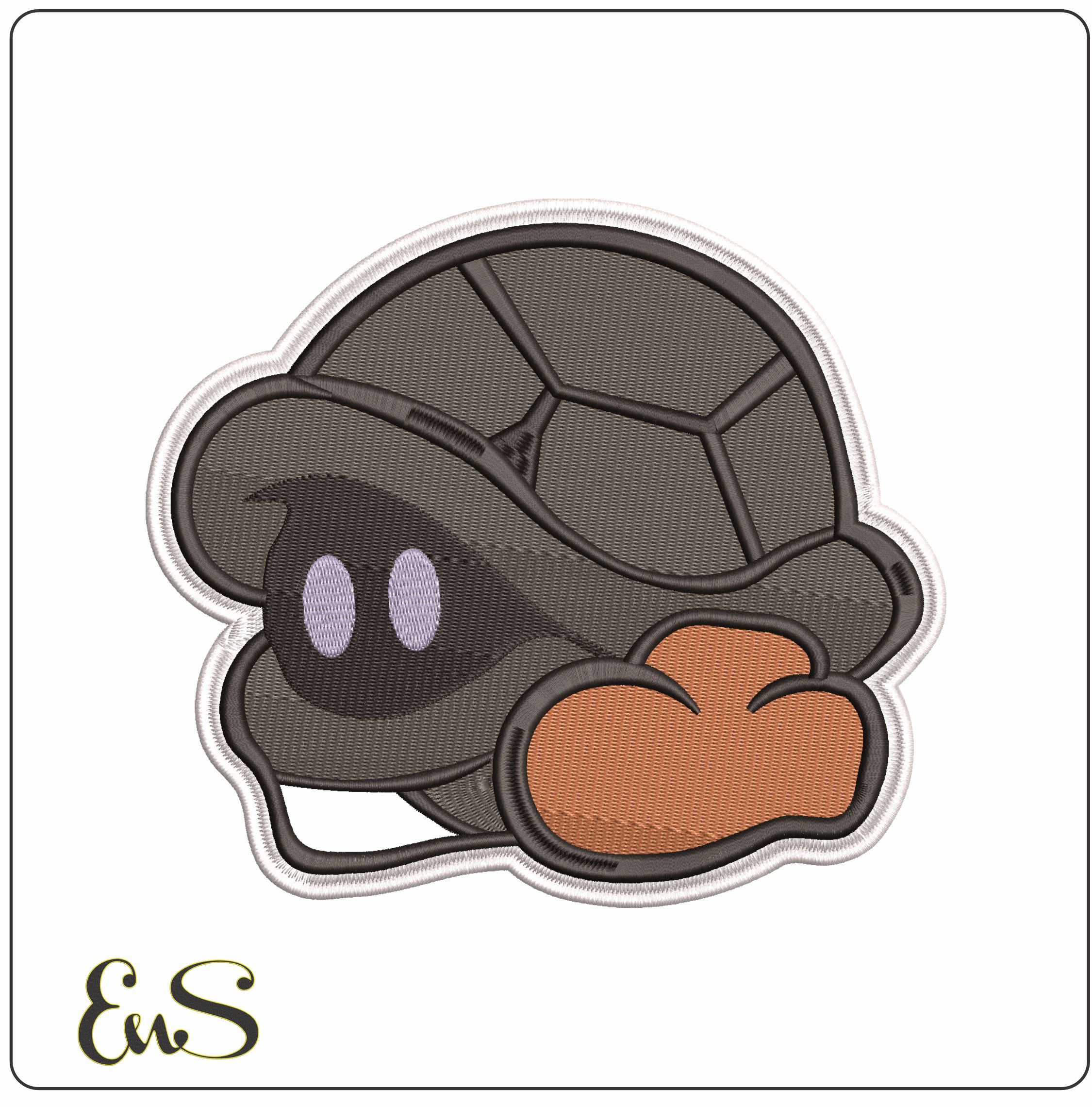 Buzzy Beetles Super Mario Bros - Elegant embroidery design file - instant download