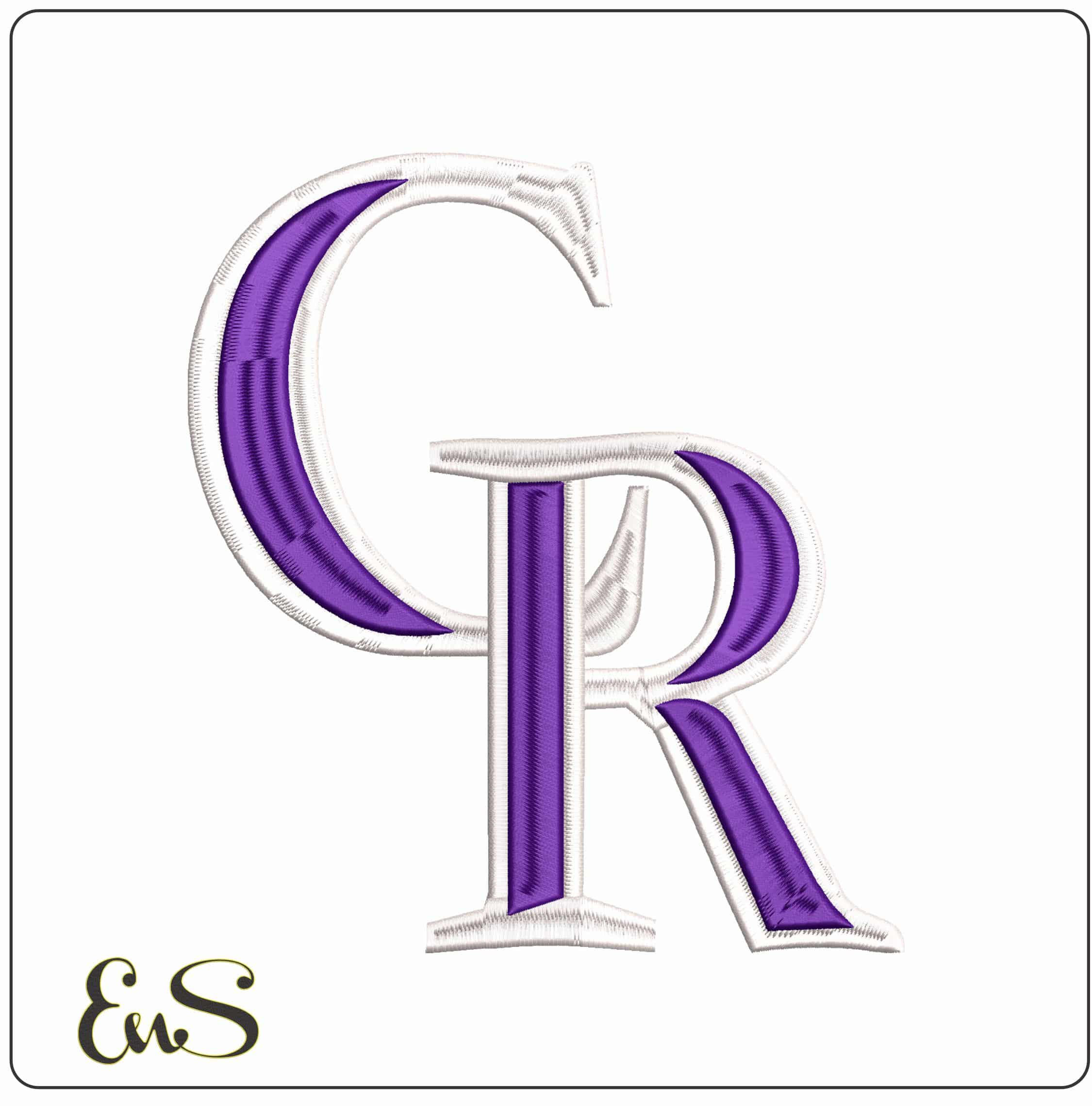 Colorado Rockies 3d - Elegant embroidery design file - instant download