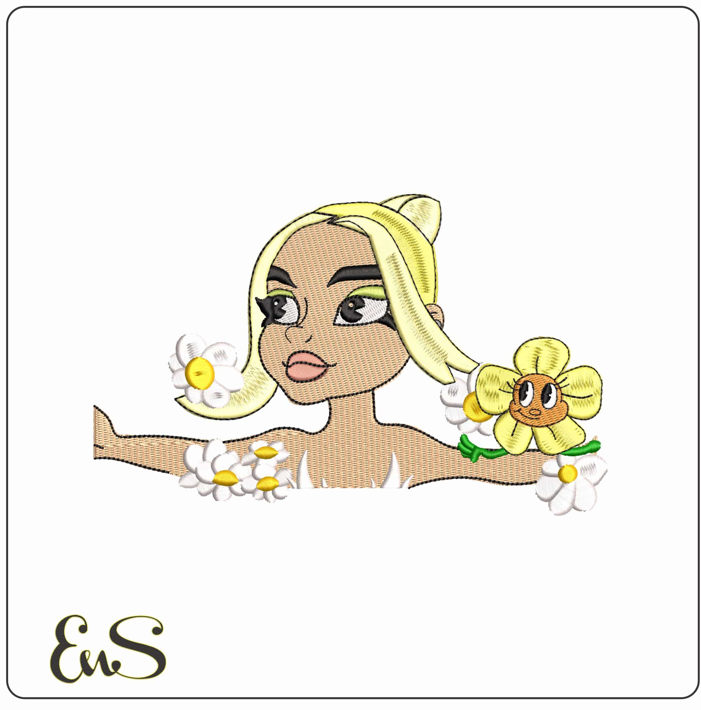 Dua Lipa Hallucinate Music Video - Elegant embroidery design file - instant download