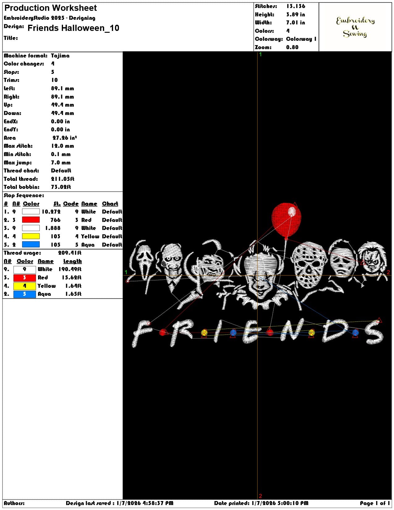 Friends Halloween - Elegant embroidery design file - instant download — view 3