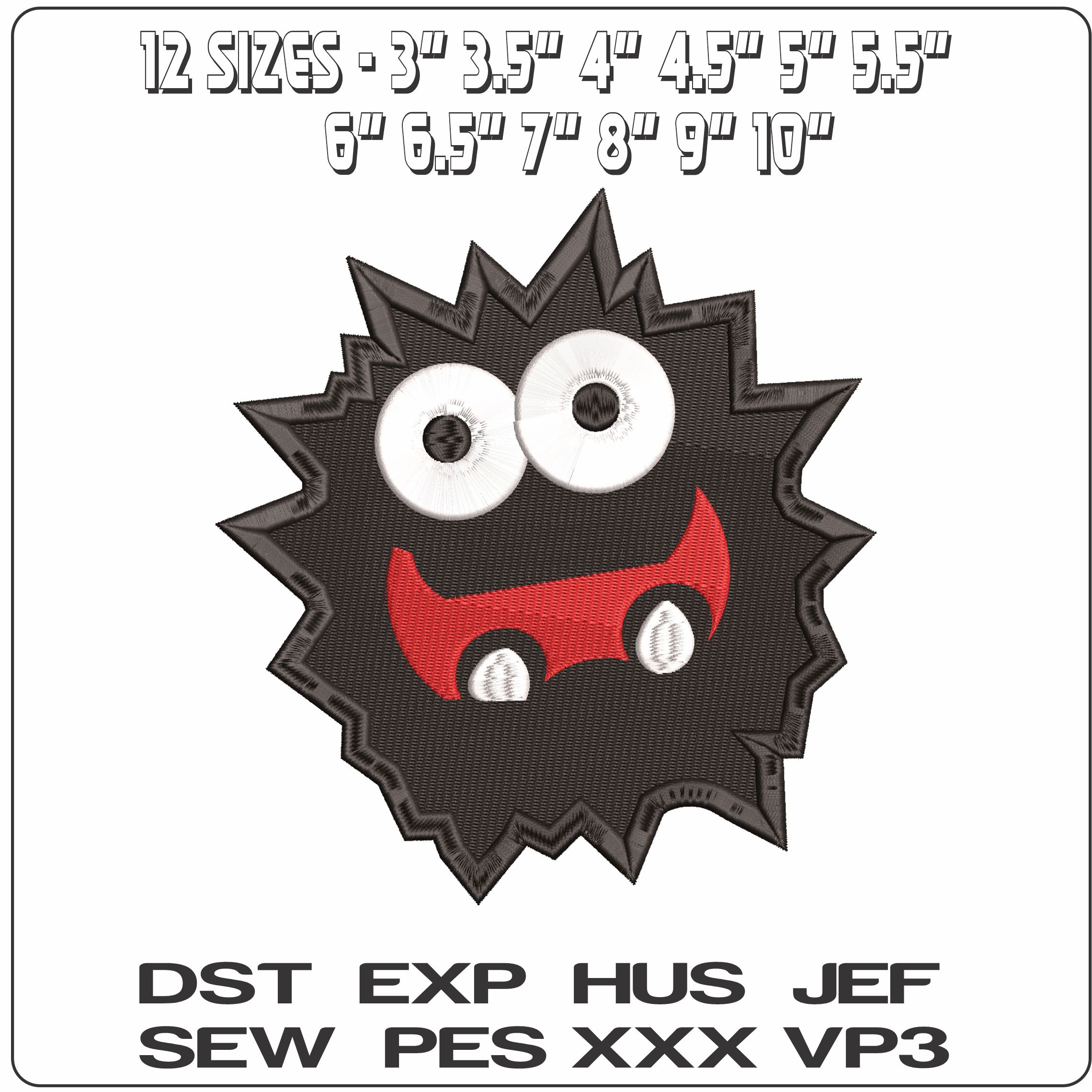 Fuzzy Super Mario Bros - Elegant embroidery design file - instant download — view 2