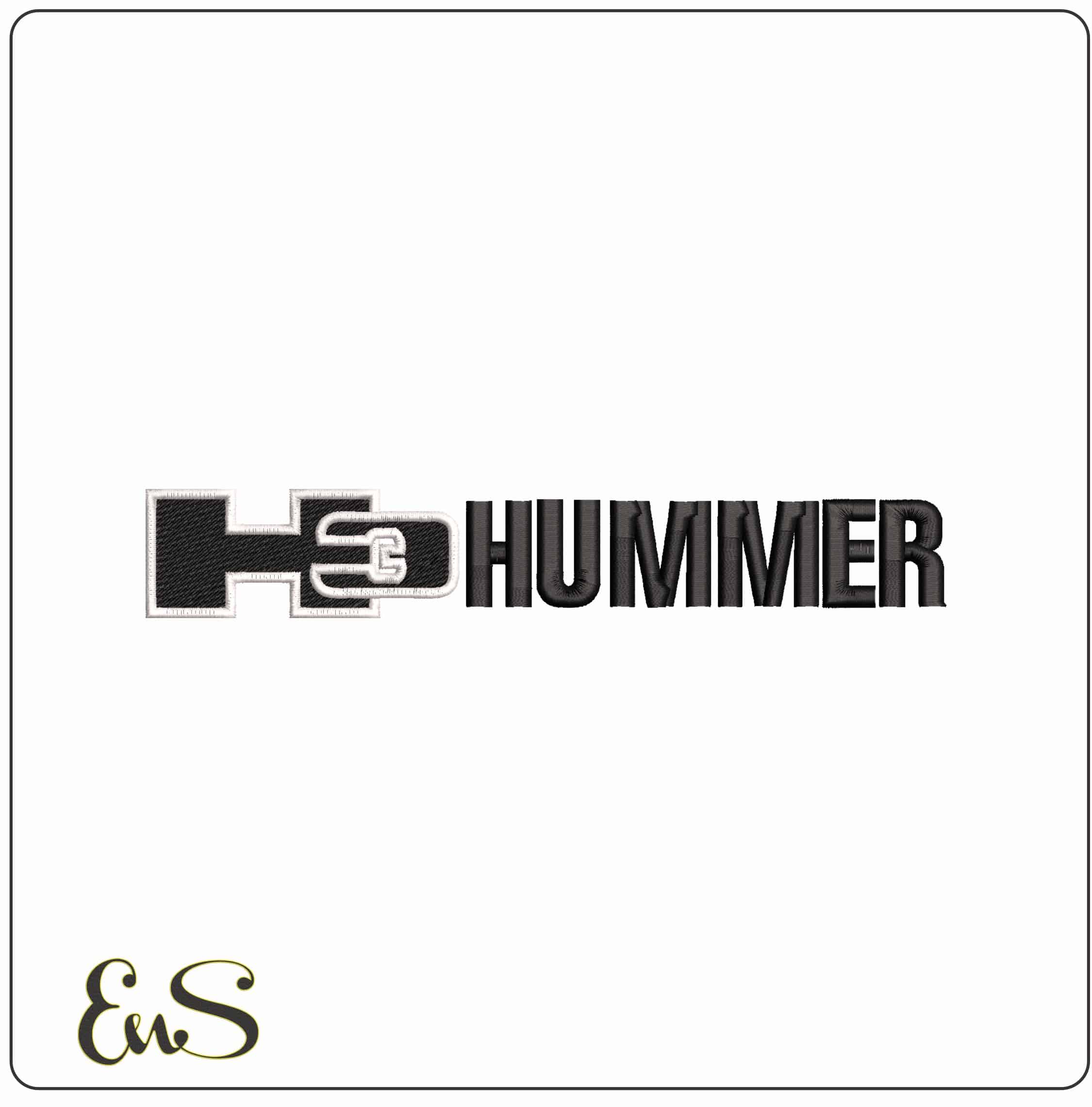 H3 Hummer - Elegant embroidery design file - instant download