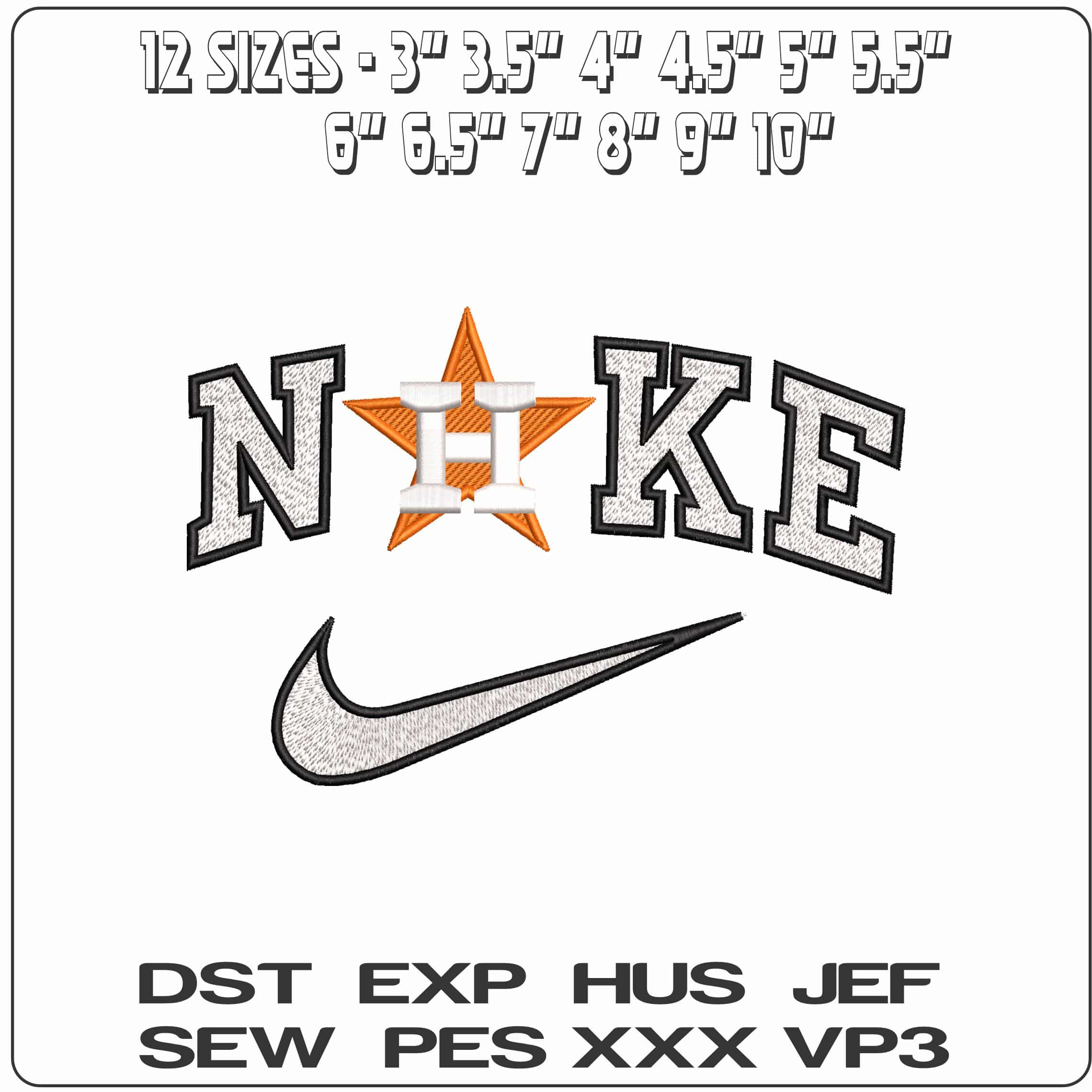 H Houston ASTROS MLB - Elegant embroidery design file - instant download — view 2