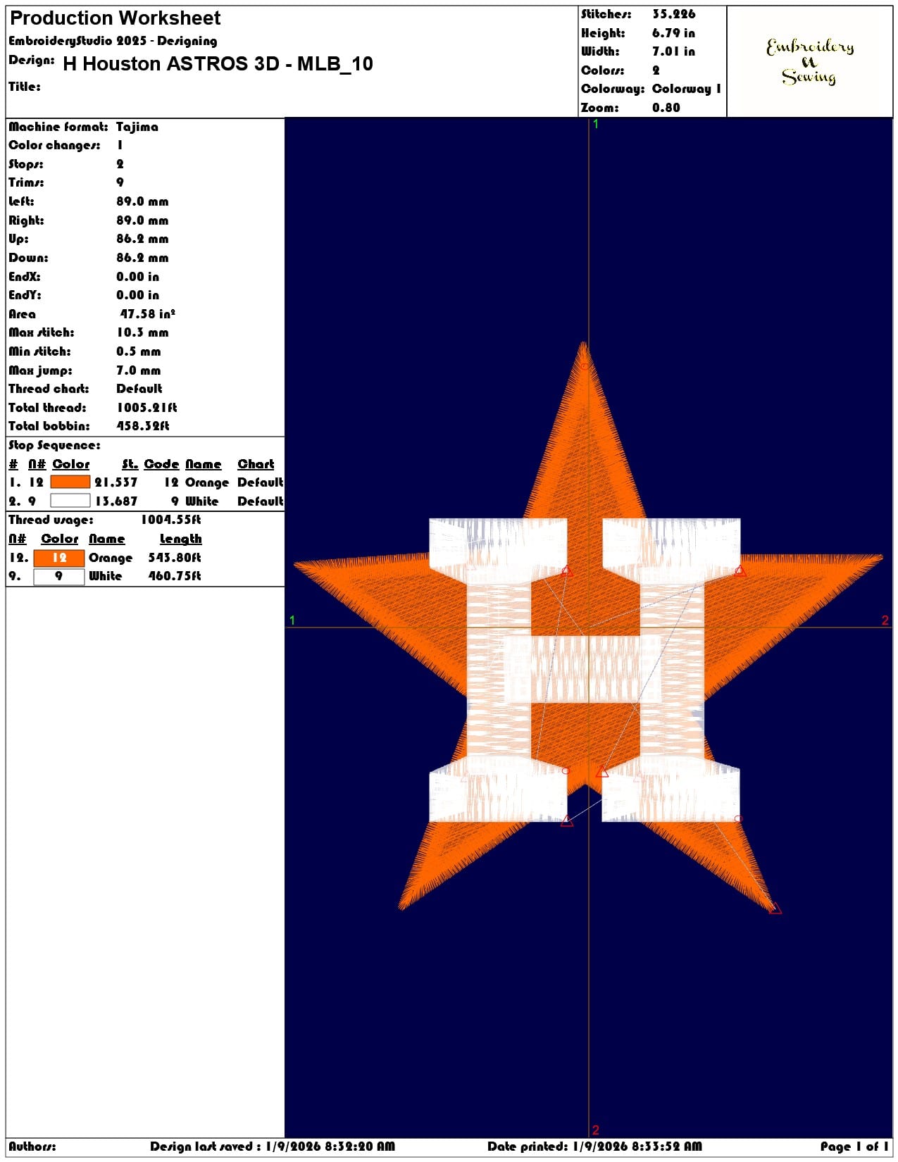 H Houston ASTROS 3D MLB - Elegant embroidery design file - instant download — view 3