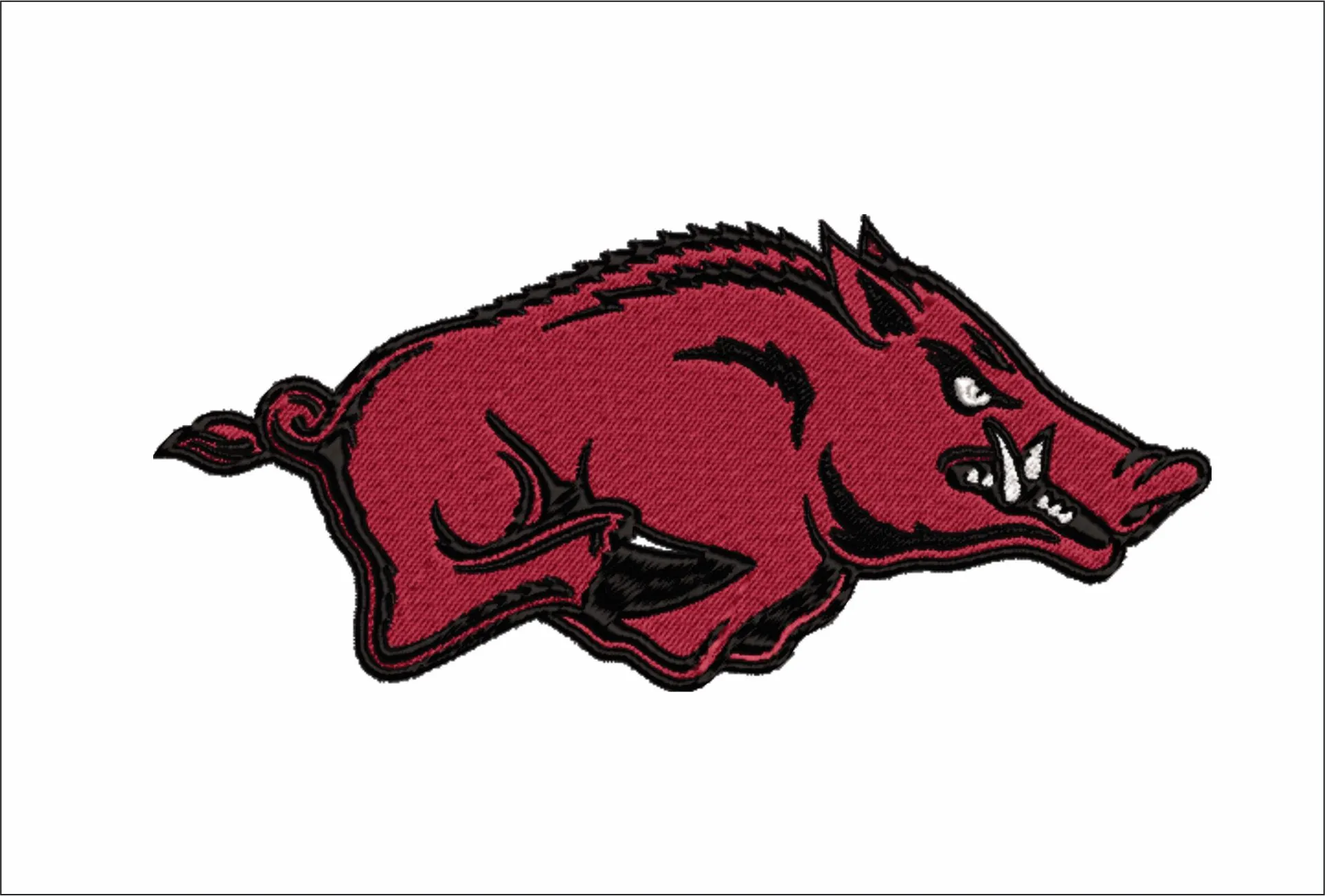 Arkansas Razorbacks embroidery design - University of Arkansas embroidery machine pattern