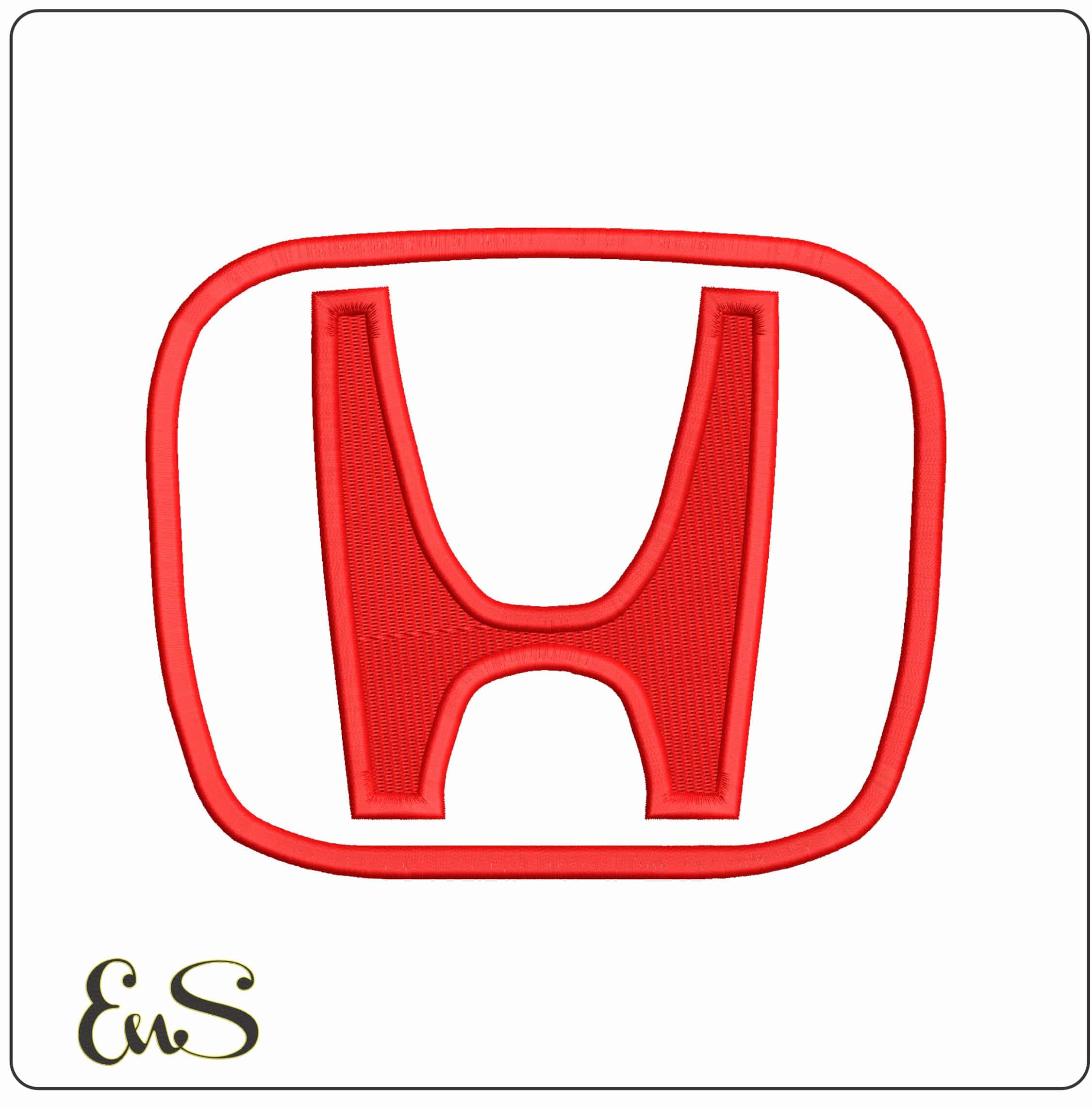 Honda Logo - Elegant embroidery design file - instant download