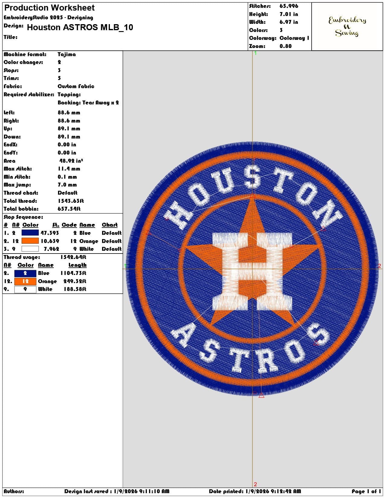 Houston ASTROS MLB - Elegant embroidery design file - instant download — view 3