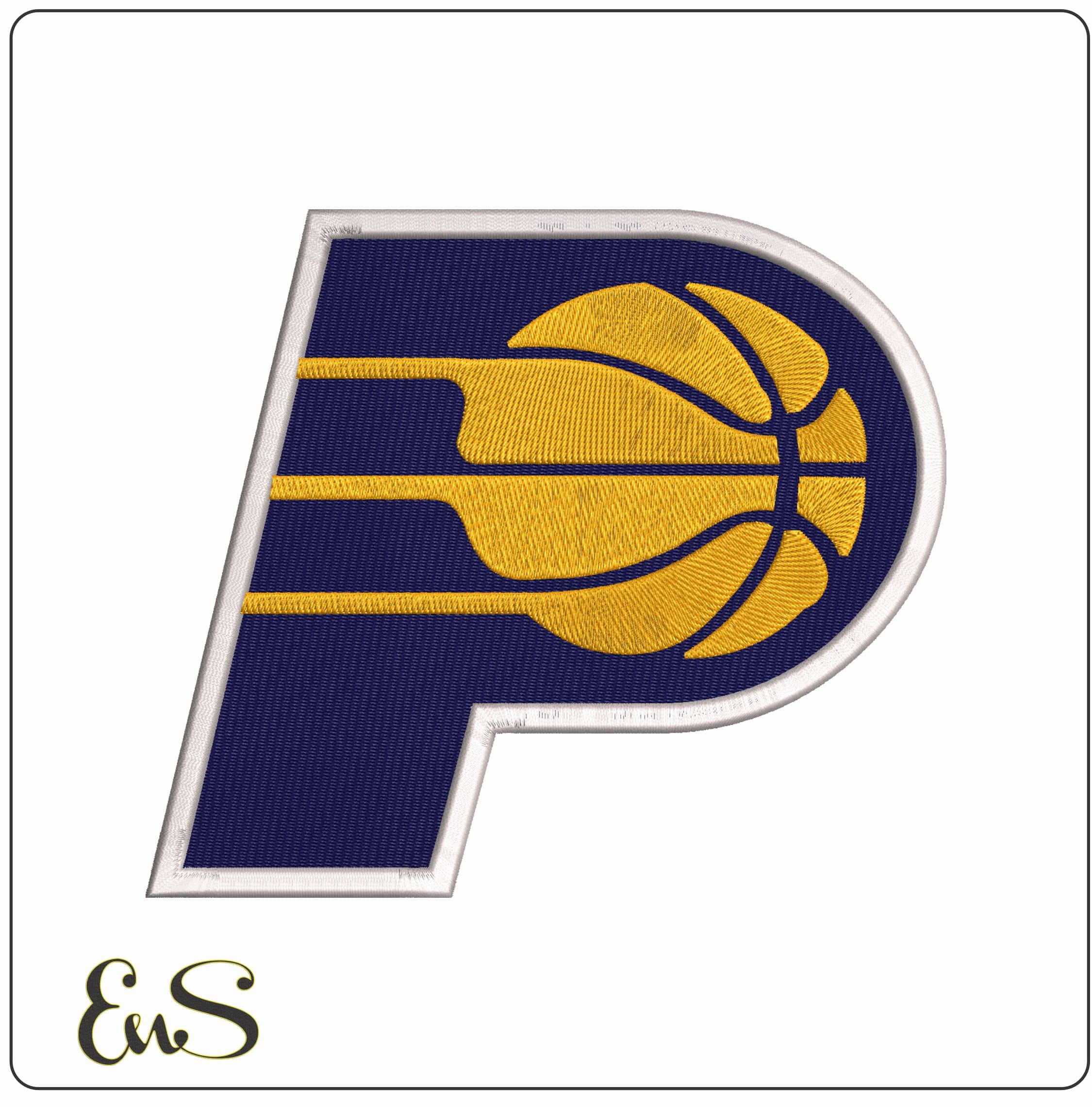 Indiana Pacers Logo - Elegant embroidery design file - instant download