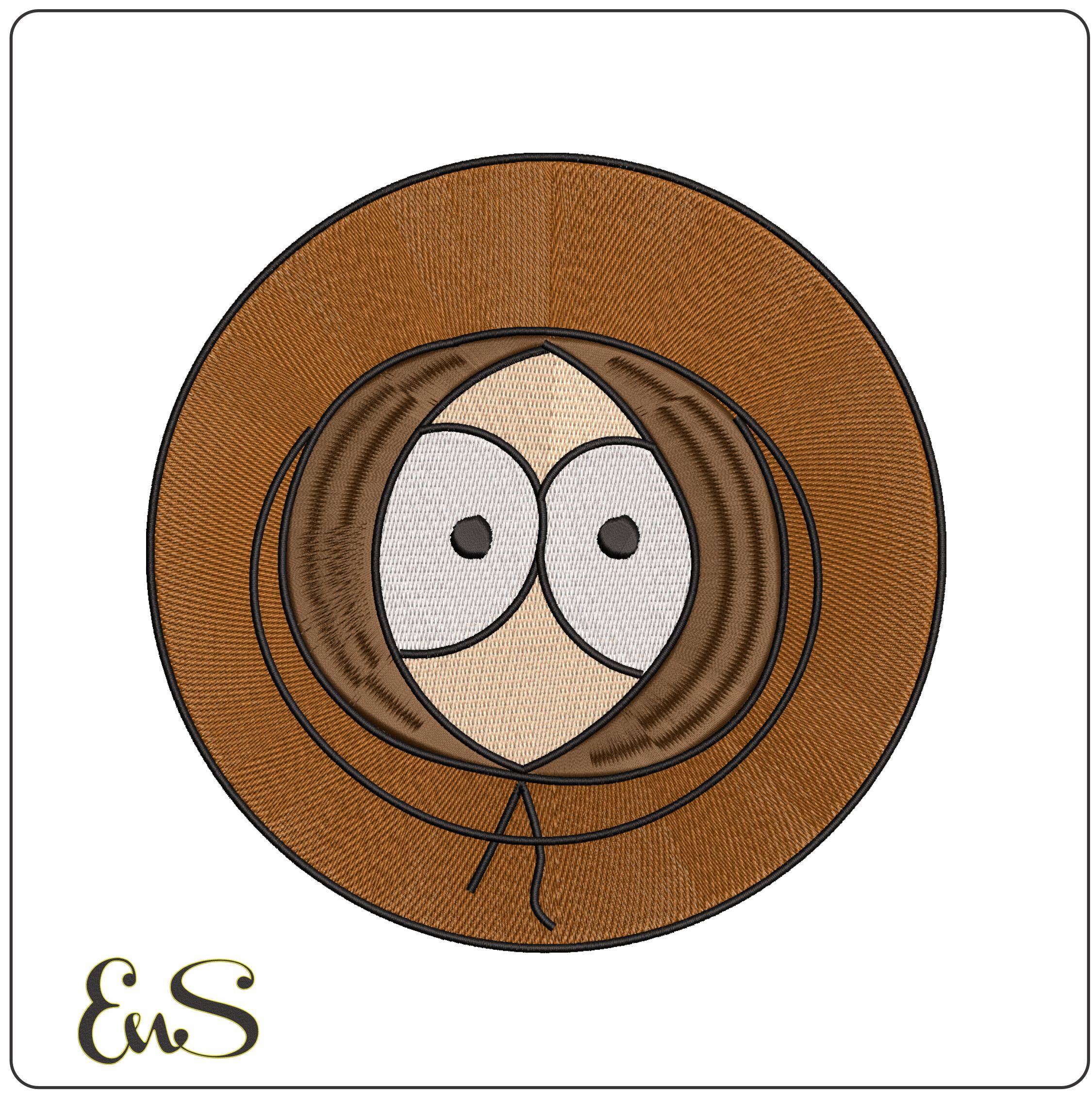 Kenny McCormick South Park - Elegant embroidery design file - instant download