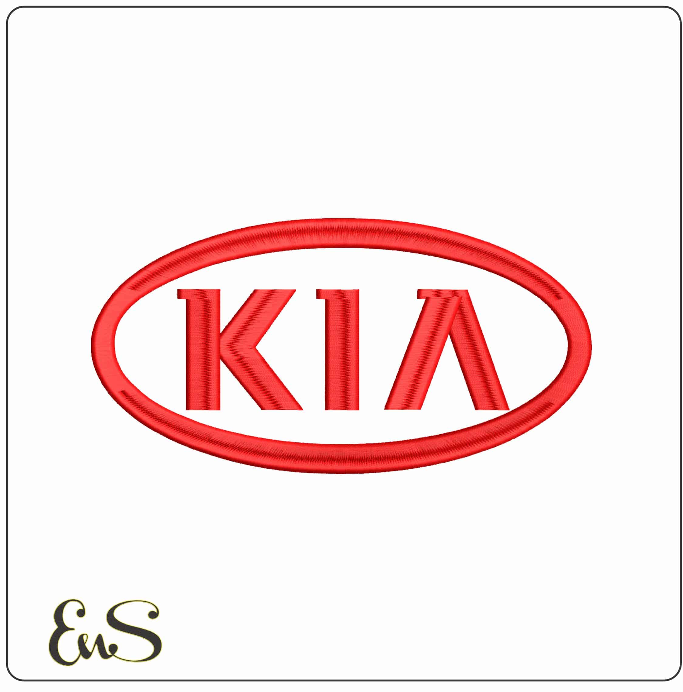 KIA  - Elegant embroidery design file - instant download