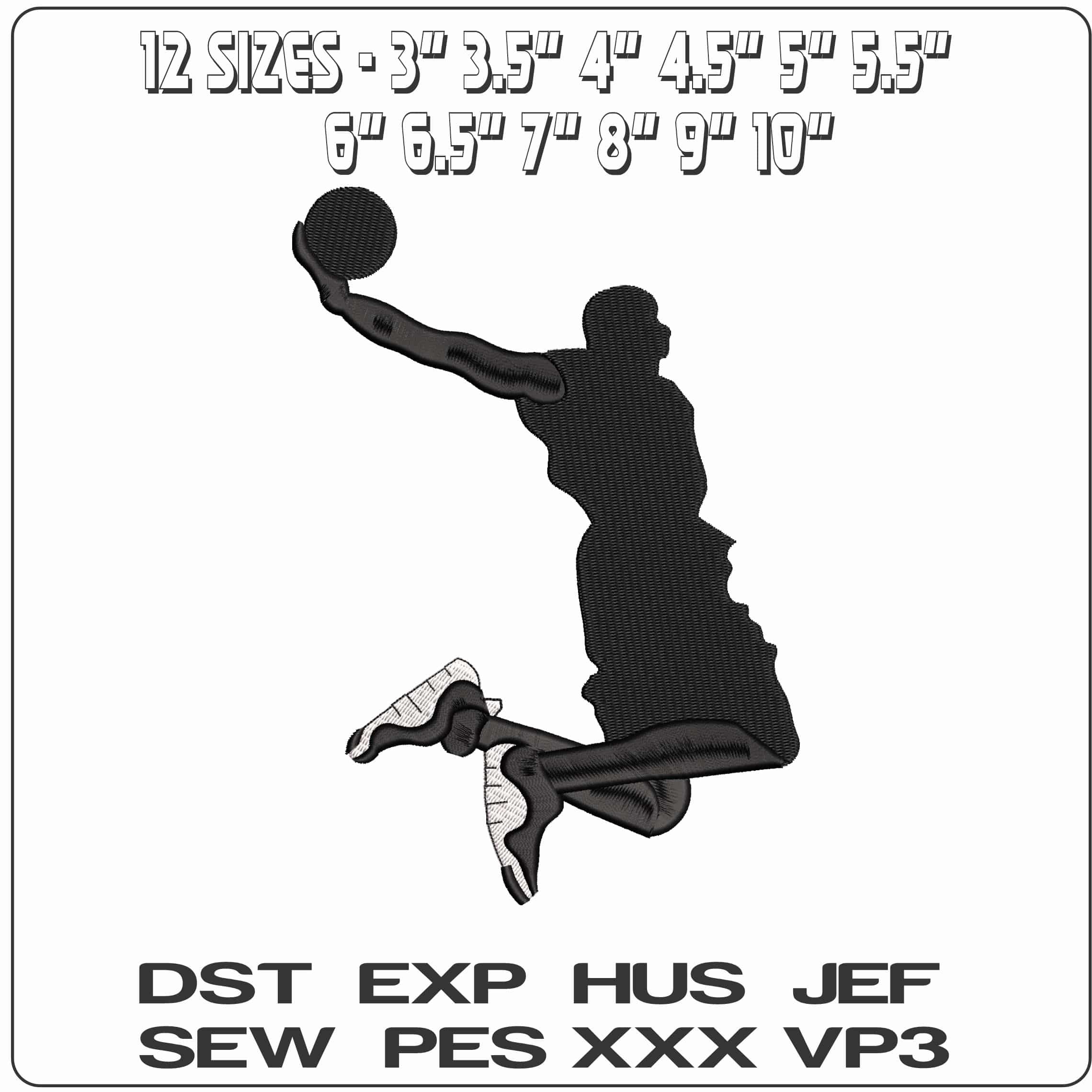 King Lebron James Dunk  - Elegant embroidery design file - instant download — view 2