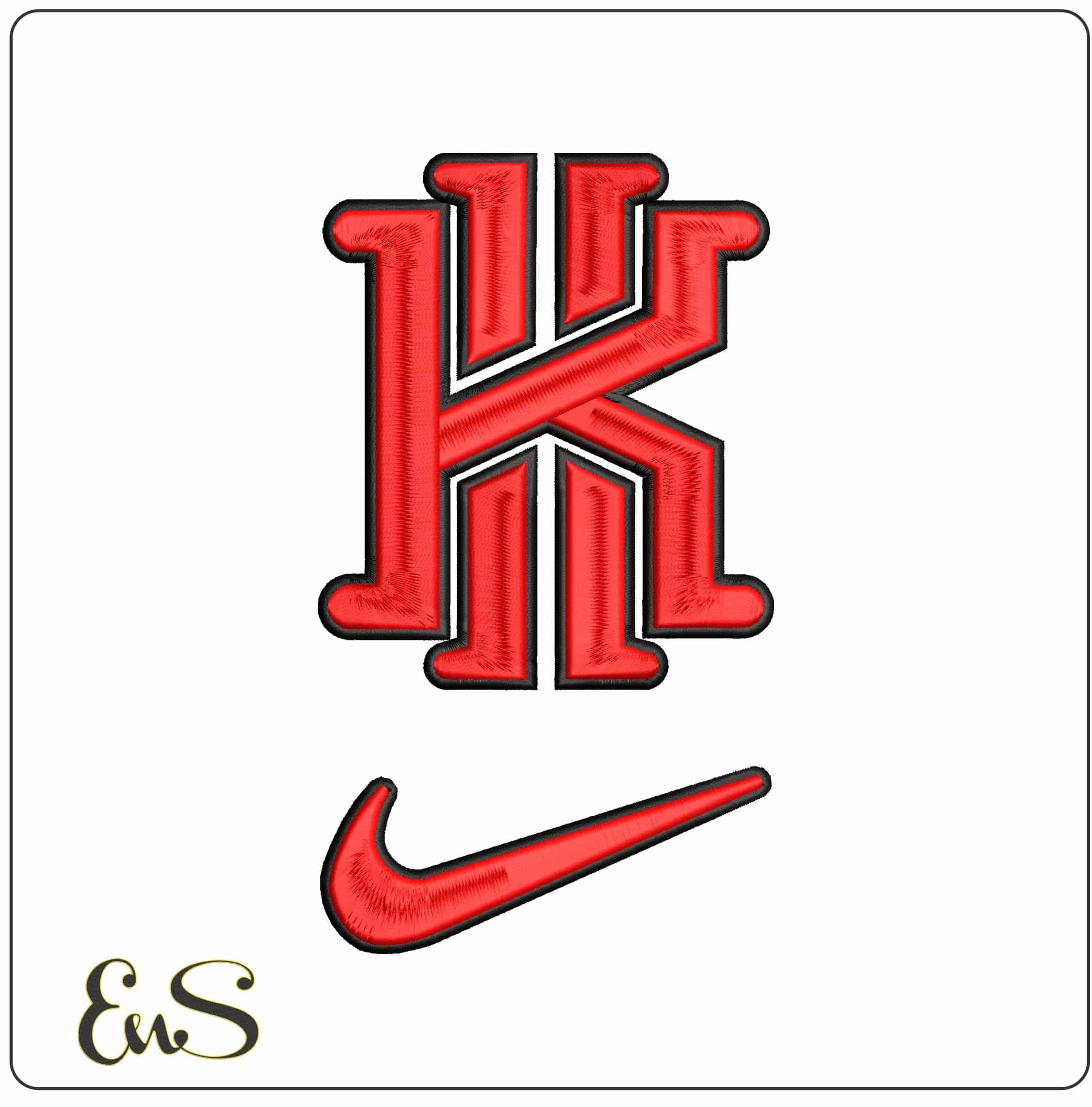 Kyrie Irving Boston Celtics NBA  - Elegant embroidery design file - instant download