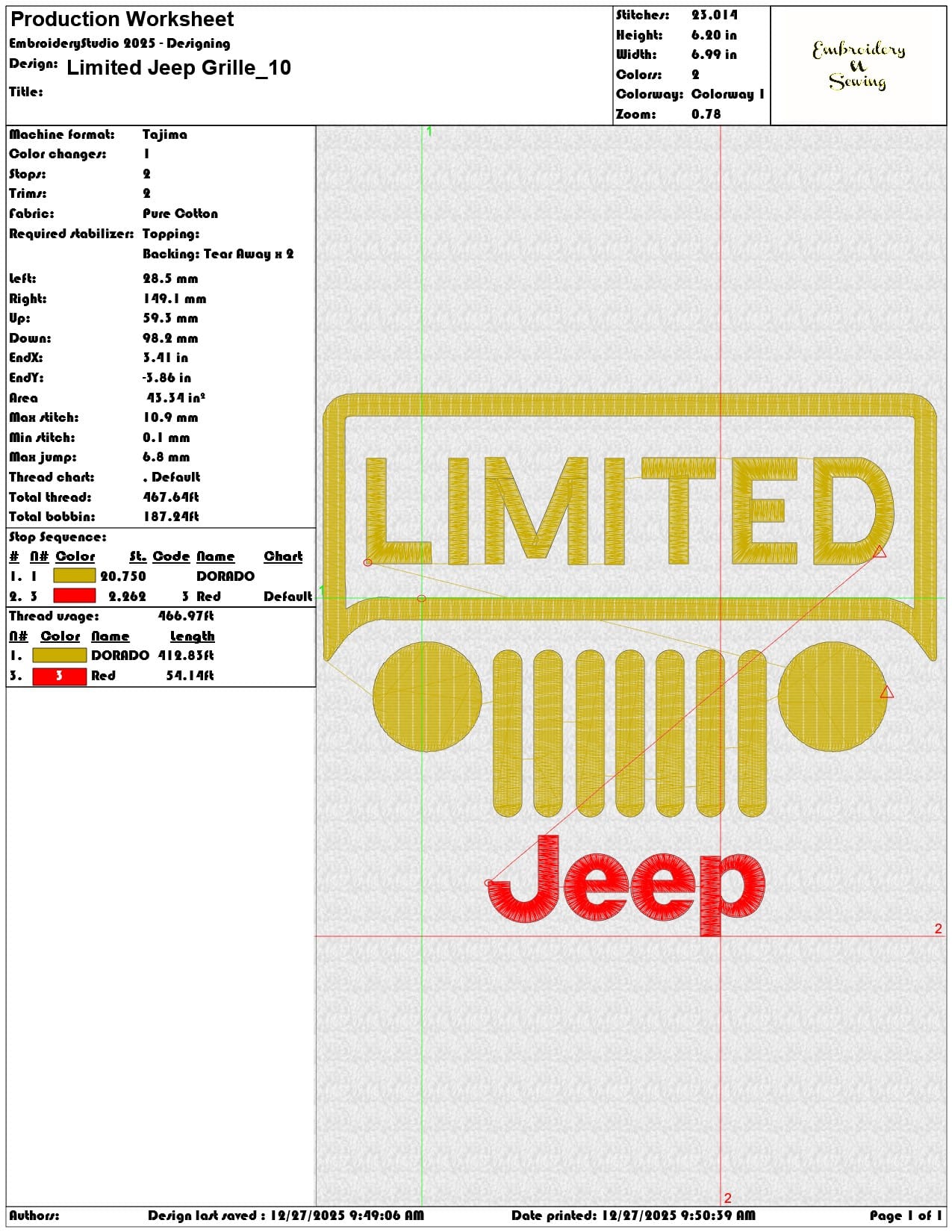 Limited Jeep Grille  - Elegant embroidery design file - instant download — view 3