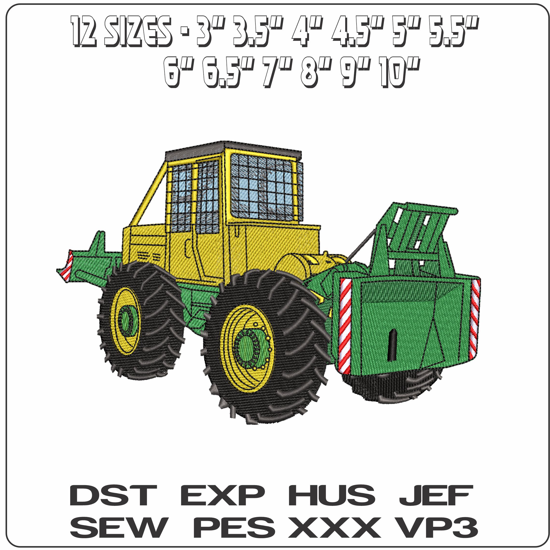LKT JCB  - Elegant embroidery design file - instant download — view 2