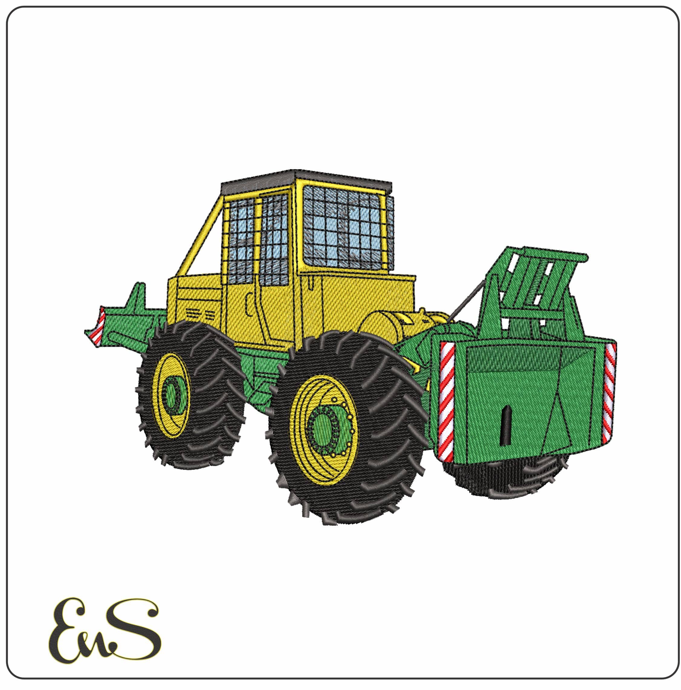 LKT JCB  - Elegant embroidery design file - instant download