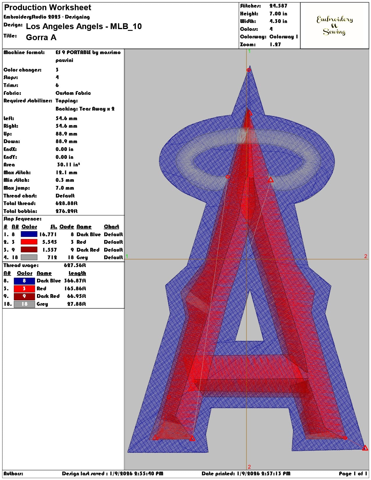 Los Angeles Angels MLB  - Elegant embroidery design file - instant download — view 3