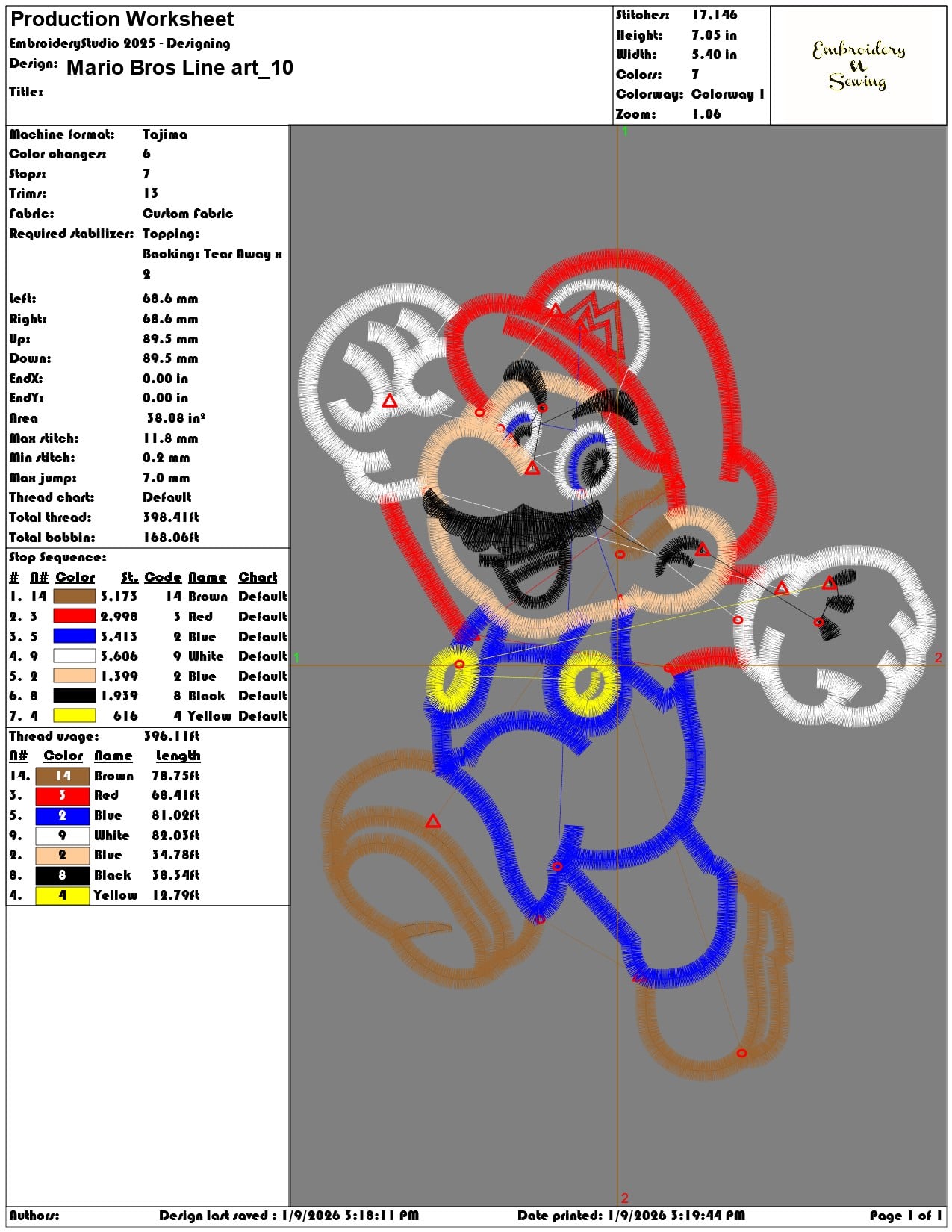 Mario Bros Line art  - Elegant embroidery design file - instant download — view 3