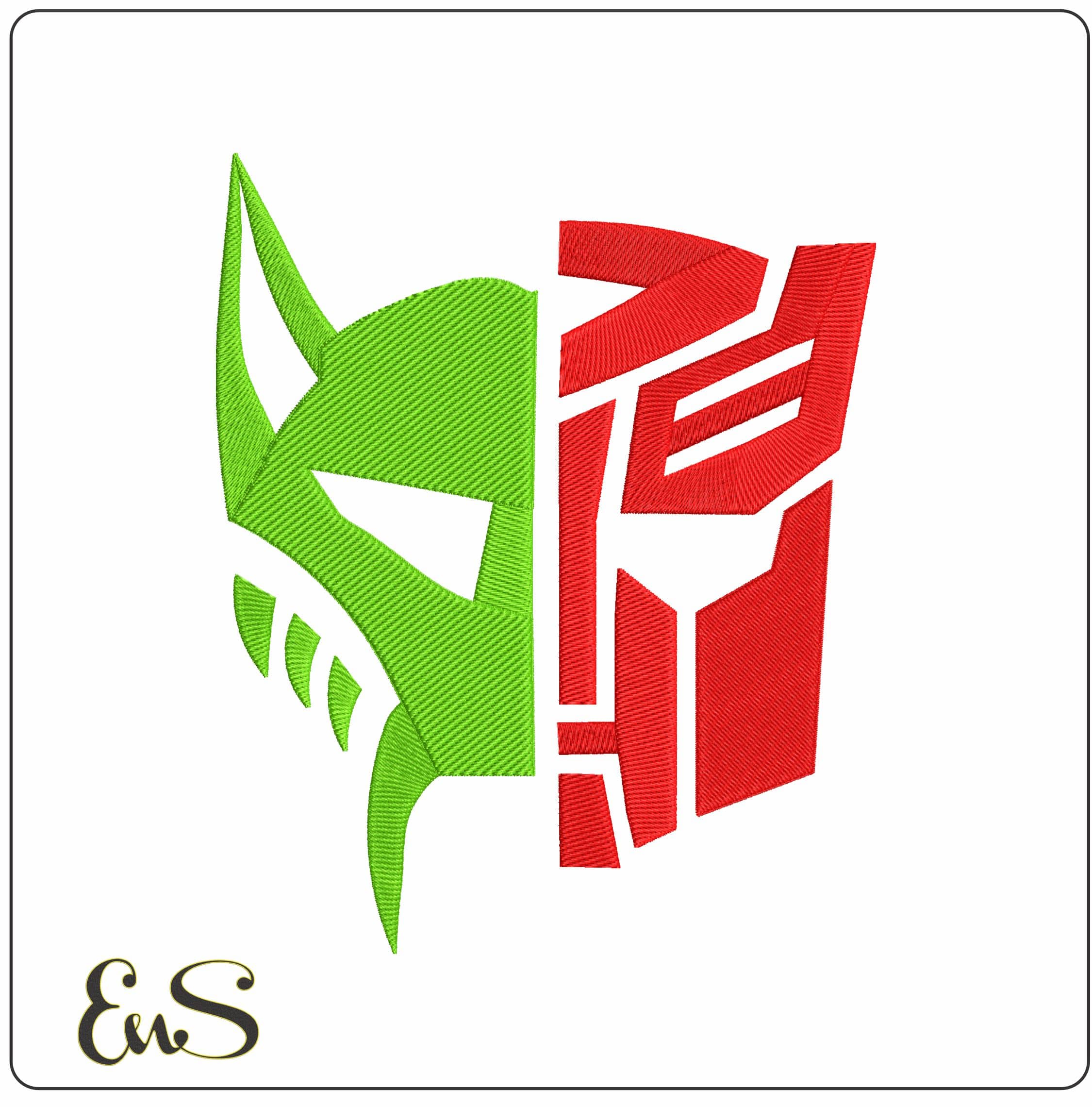 Maximal Vs Autobots Transformers  - Elegant embroidery design file - instant download
