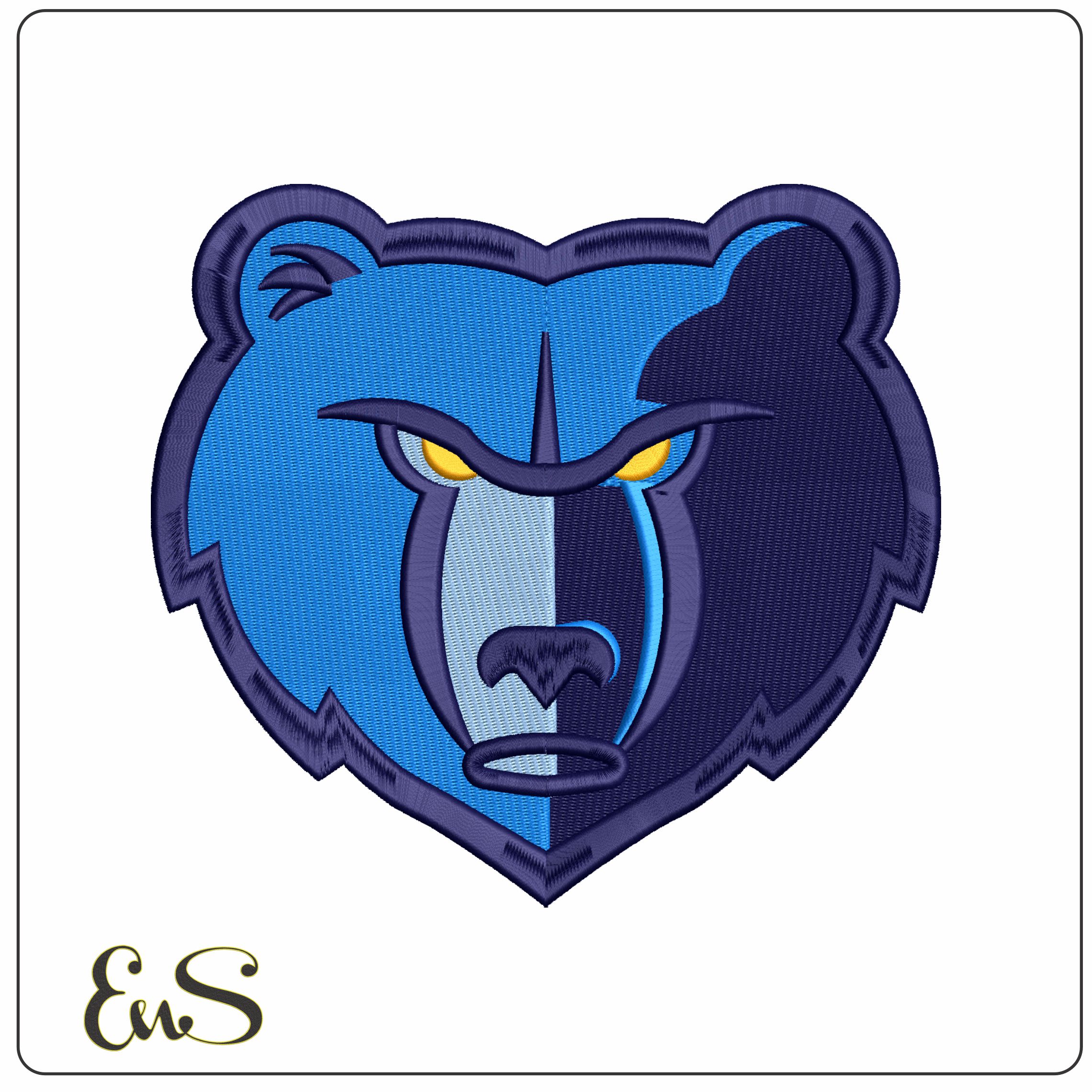 Memphis Grizzlies Logo  - Elegant embroidery design file - instant download