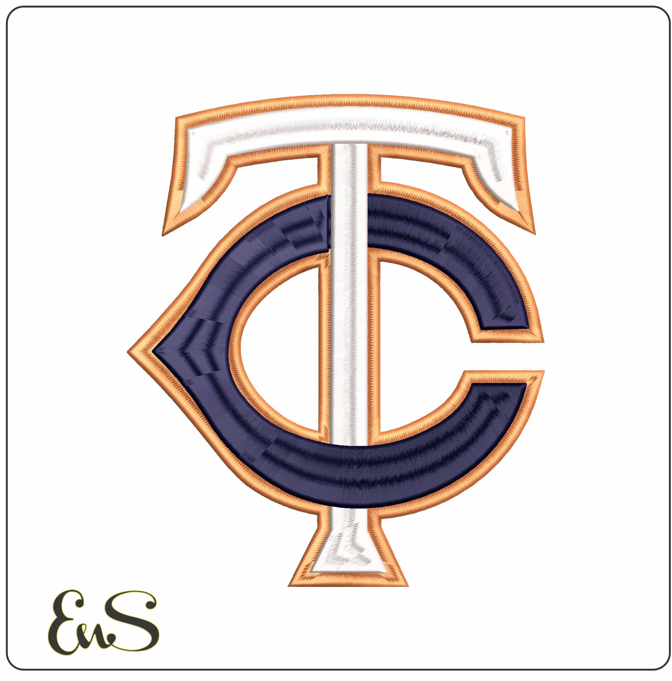 Minnesota Twins 3d MLB  - Elegant embroidery design file - instant download