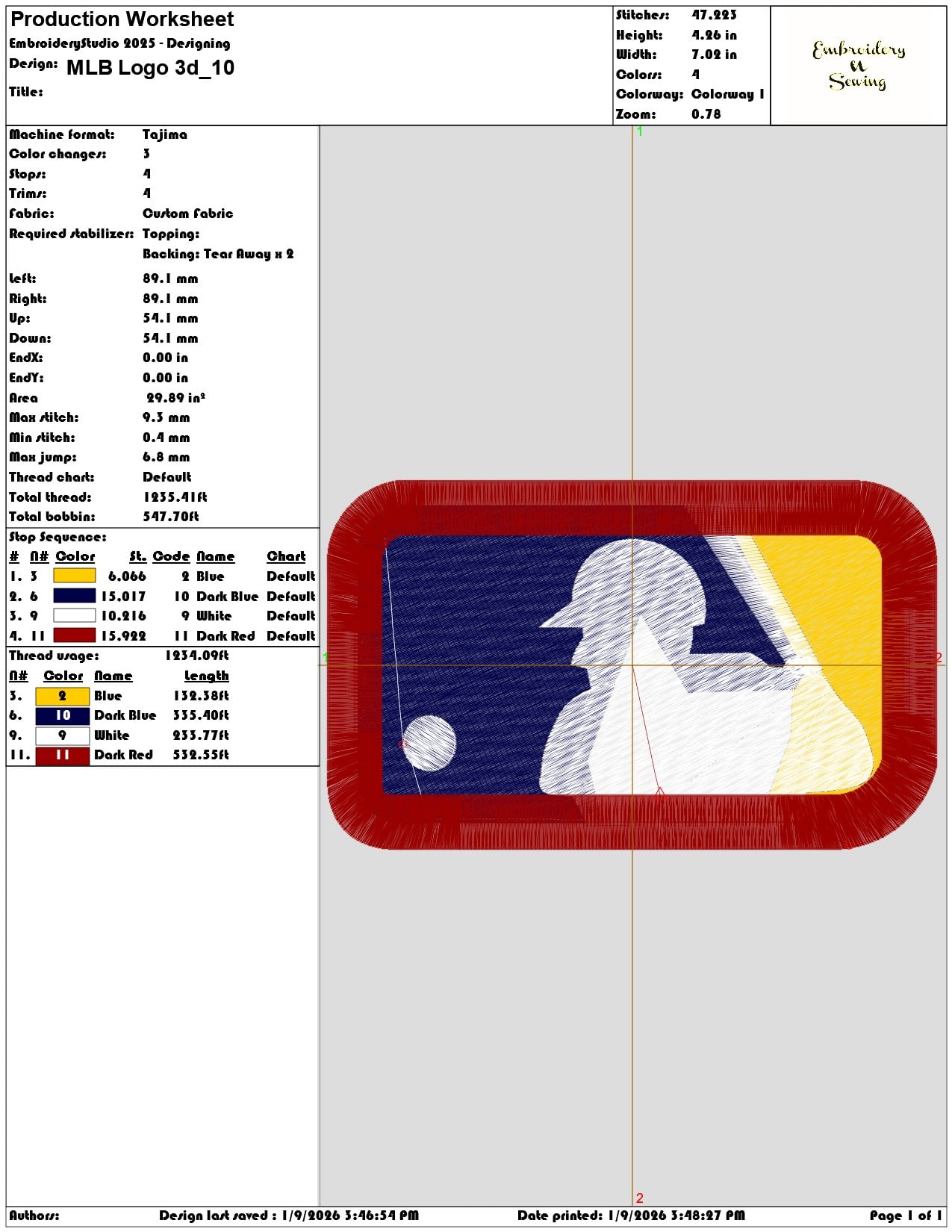 MLB Logo 3d  - Elegant embroidery design file - instant download — view 3
