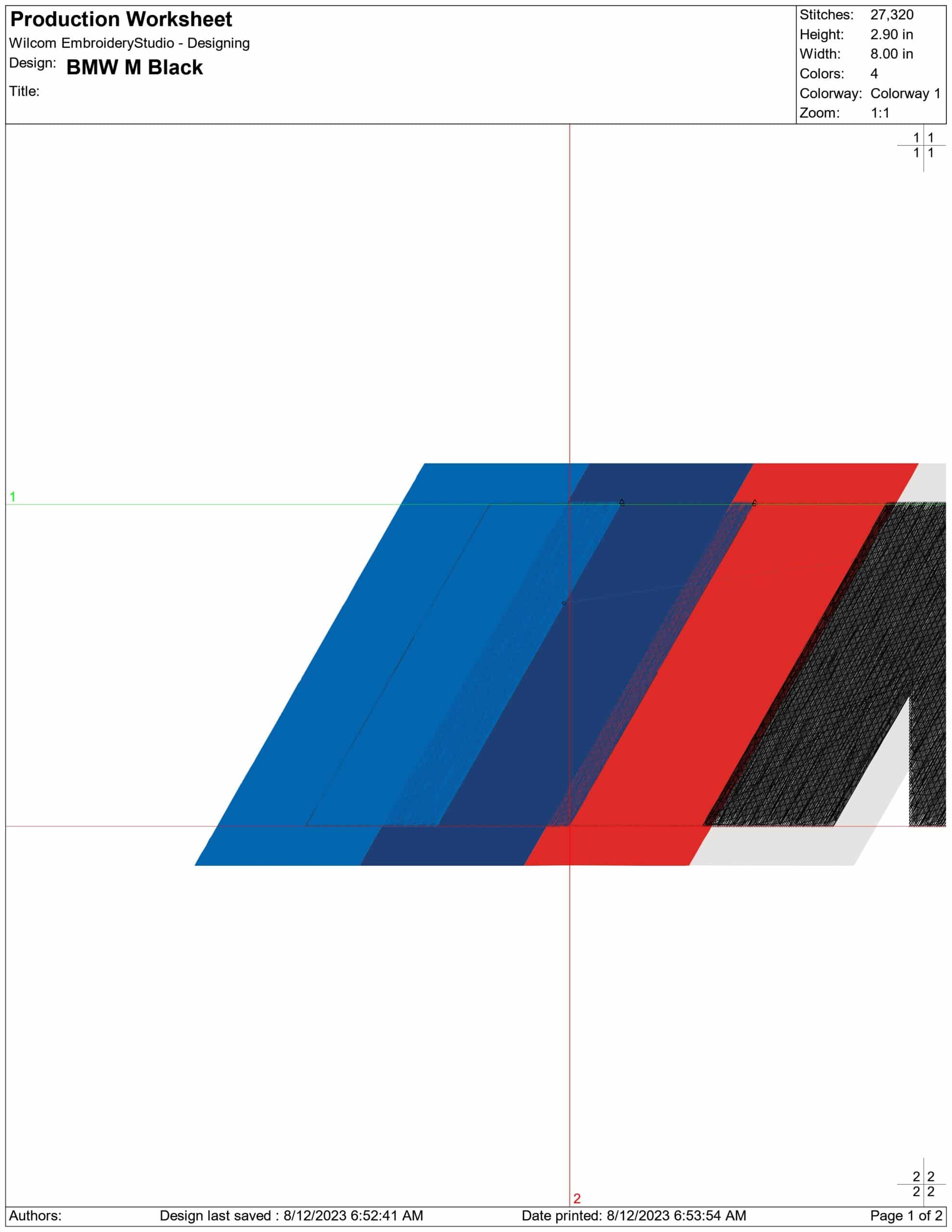 BMW M Sports Logo (Black M) — view 3